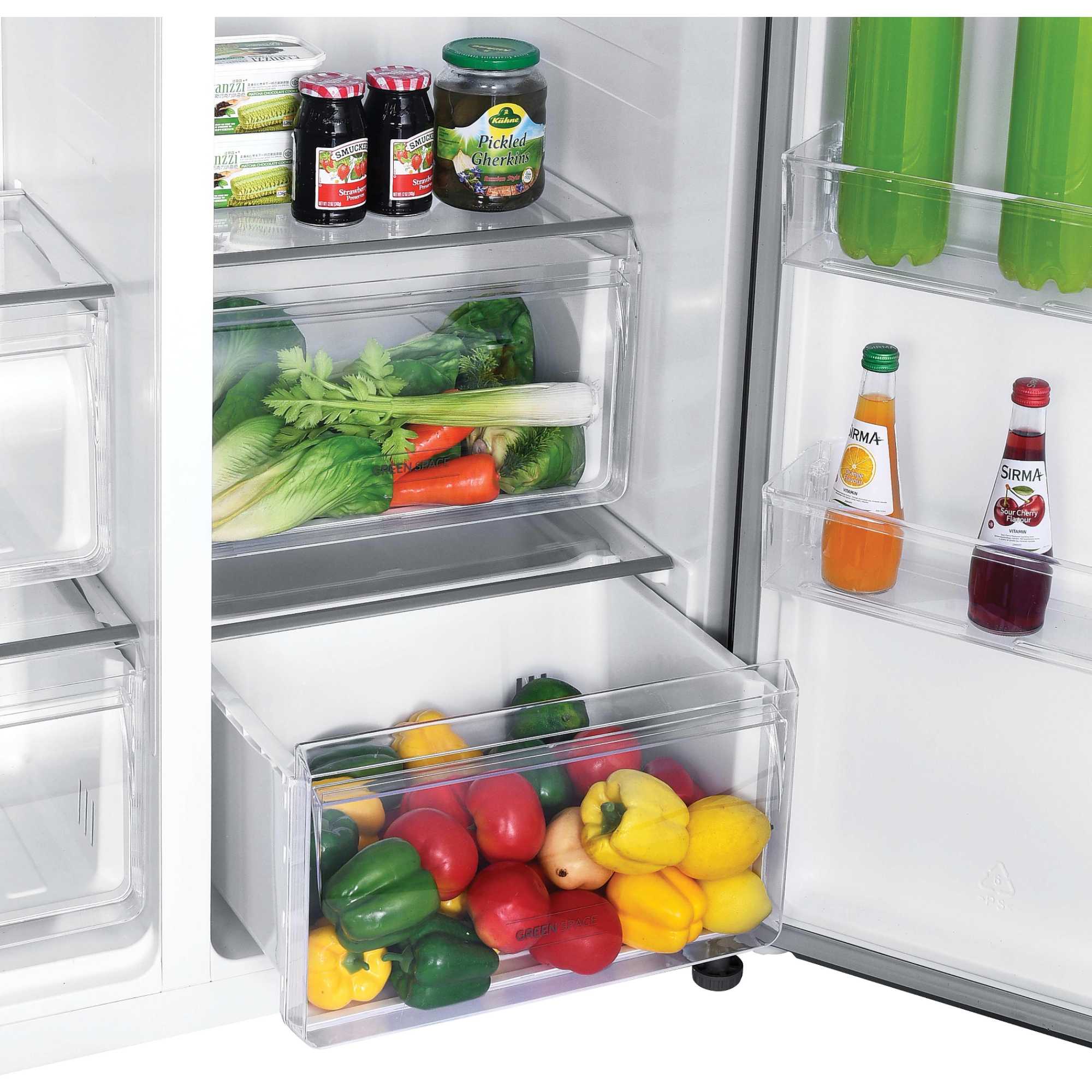 H-Fridge 500 Maxi American Style Fridge Freezer 60/40 Total No Frost - Stainless Steel - HHSBSO-6174XK-1