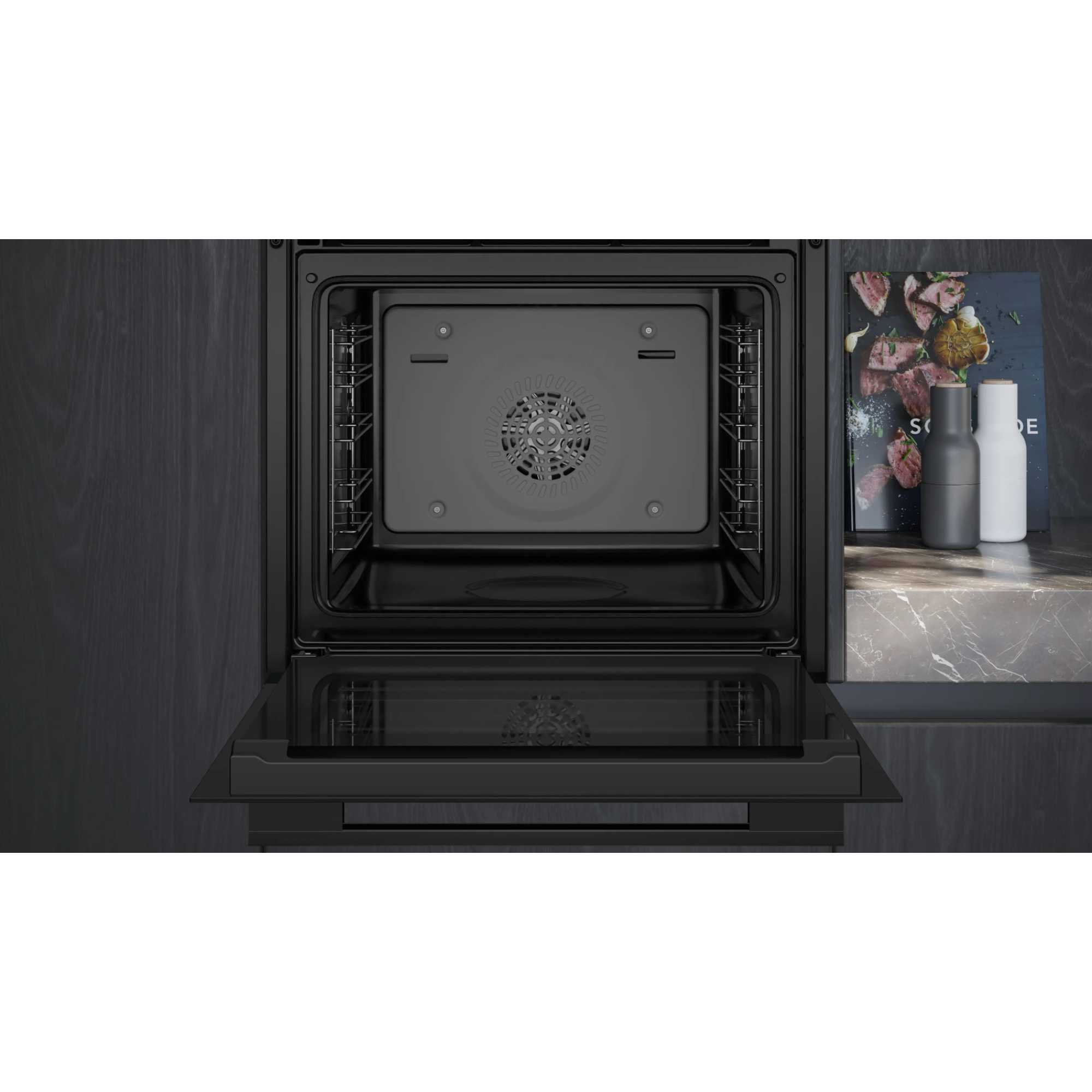 HB732G1B1B iQ700 Built-in Electric Oven with ecoClean - Black