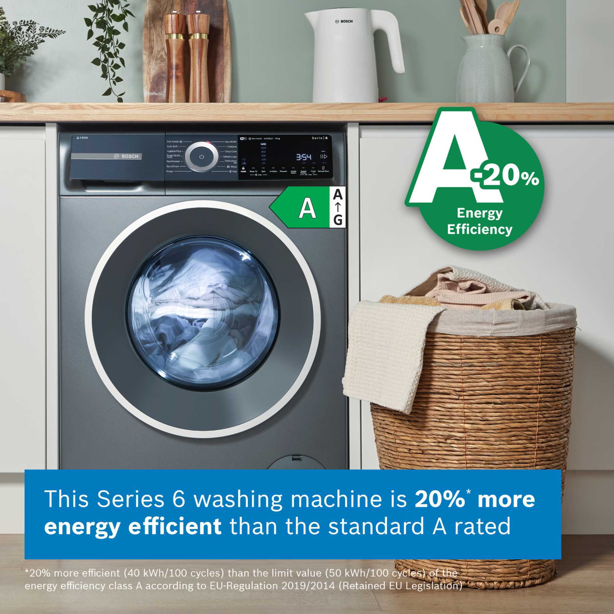 WGH254ARGB 10kg Washing Machine 1400rpm with i-Dos - Graphite