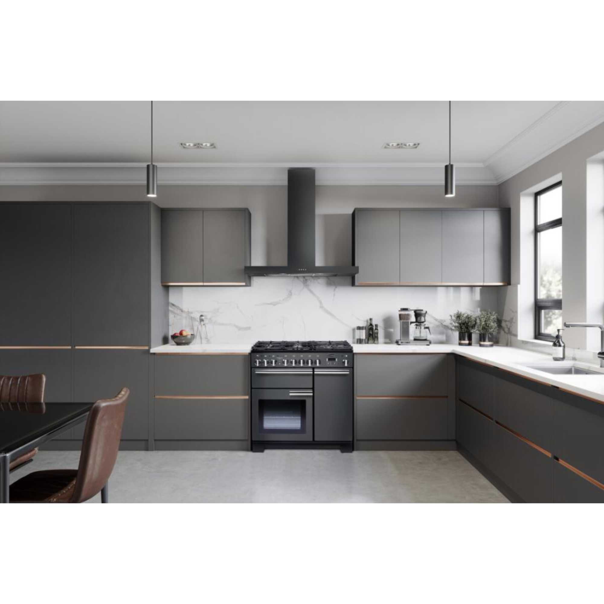 Professional Deluxe 100 100cm Dual Fuel Range Cooker - PDL100DFFSL/C
