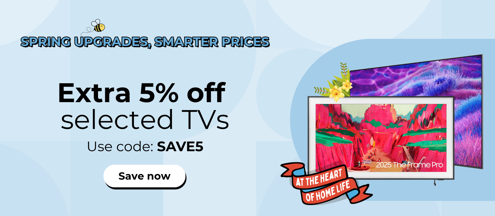 Extra 5% off TVs