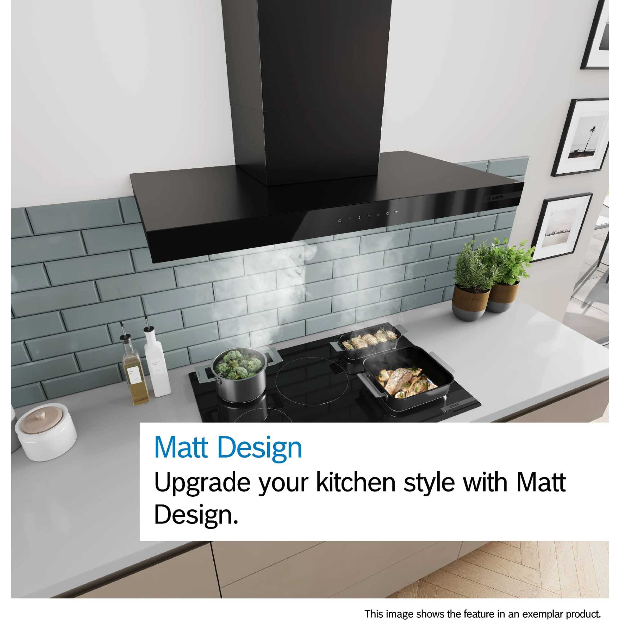 DWB65CC60B Series 4 60cm Wall-Mounted Cooker Hood - Matt Black