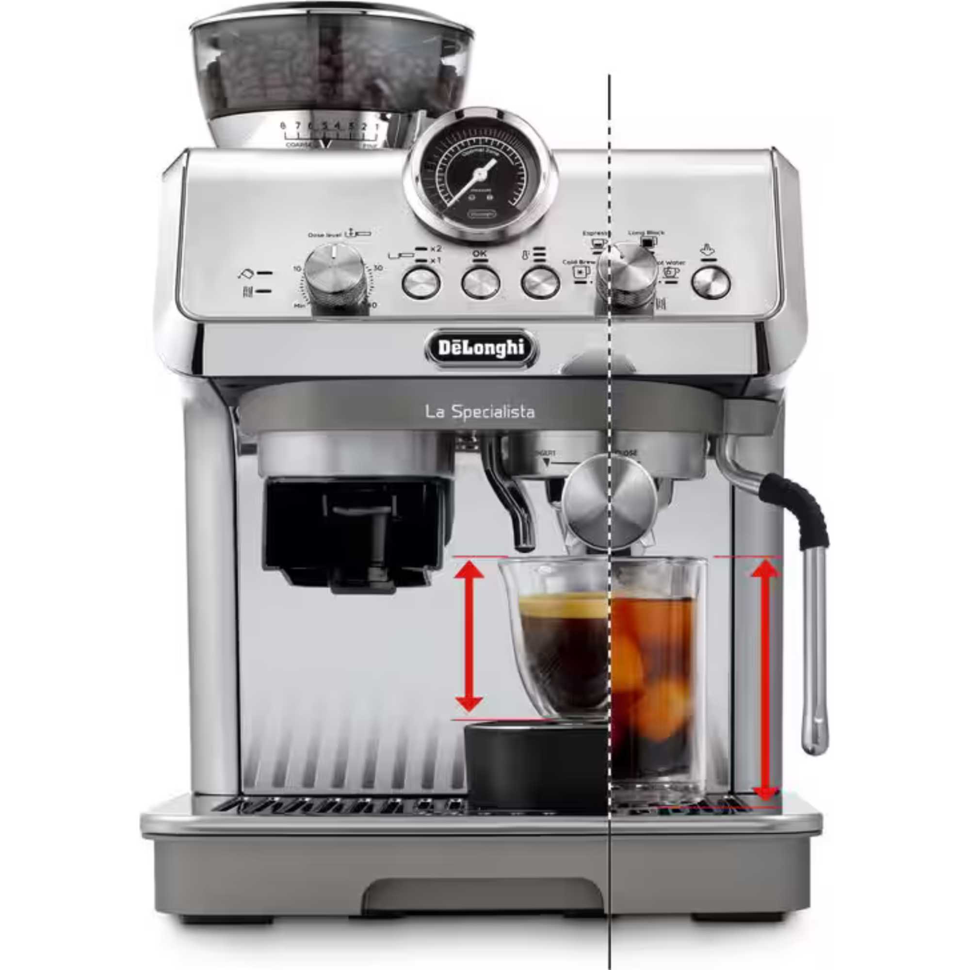EC9255.M La Specialista Arte Evo Manual Bean To Cup Coffee Machine - Stainless Steel