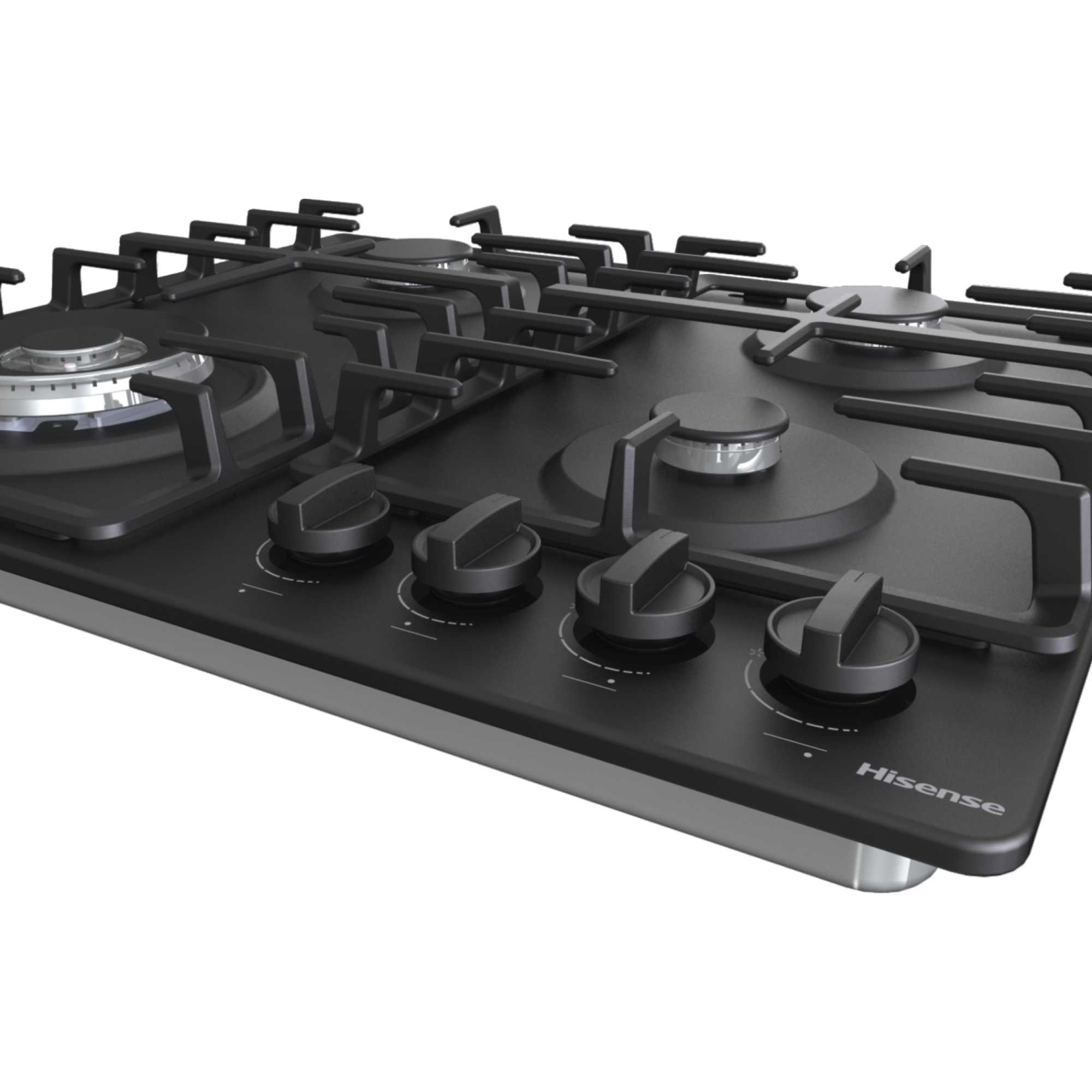 GM663BHF Hi2 60cm 4 Zone Gas Hob - Black