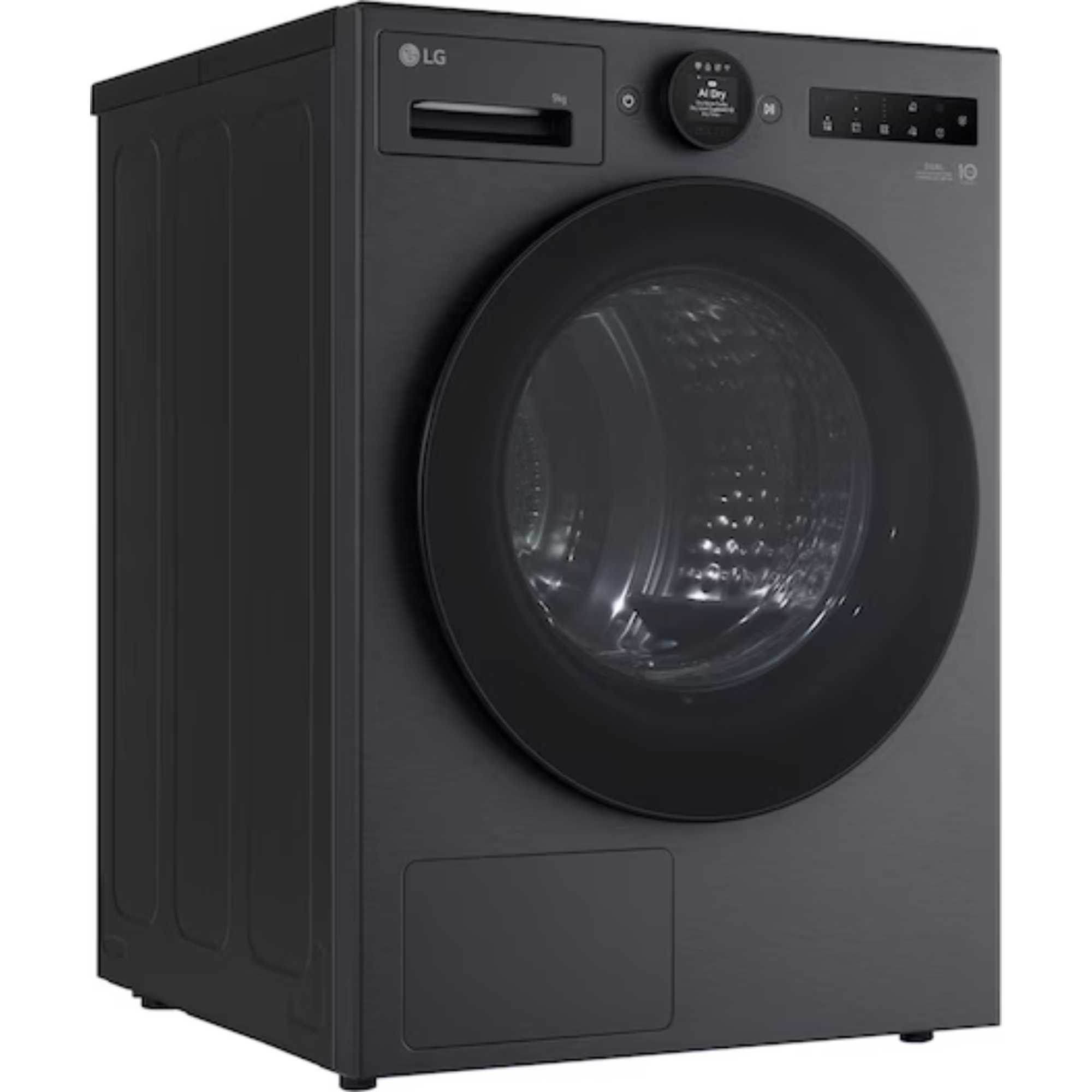 RHX7009TBB 9kg Dual Inverter Heat Pump Tumble Dryer - Black