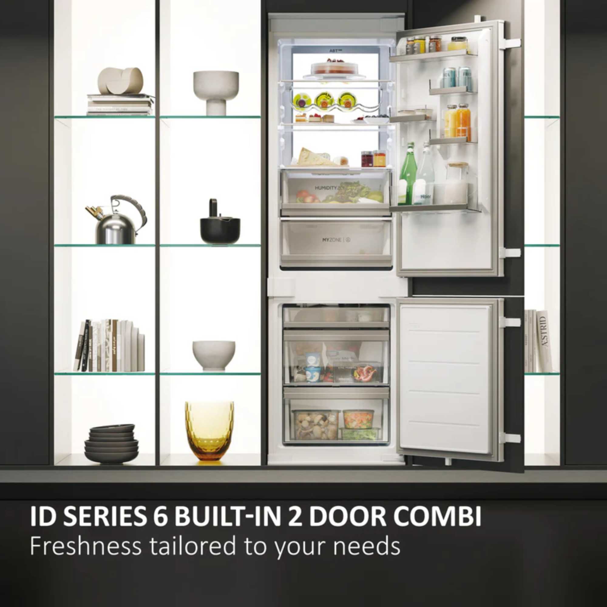 ID Series 6 Built-In Fridge Freezer 70/30 Total No Frost - White - HBW7518CTK