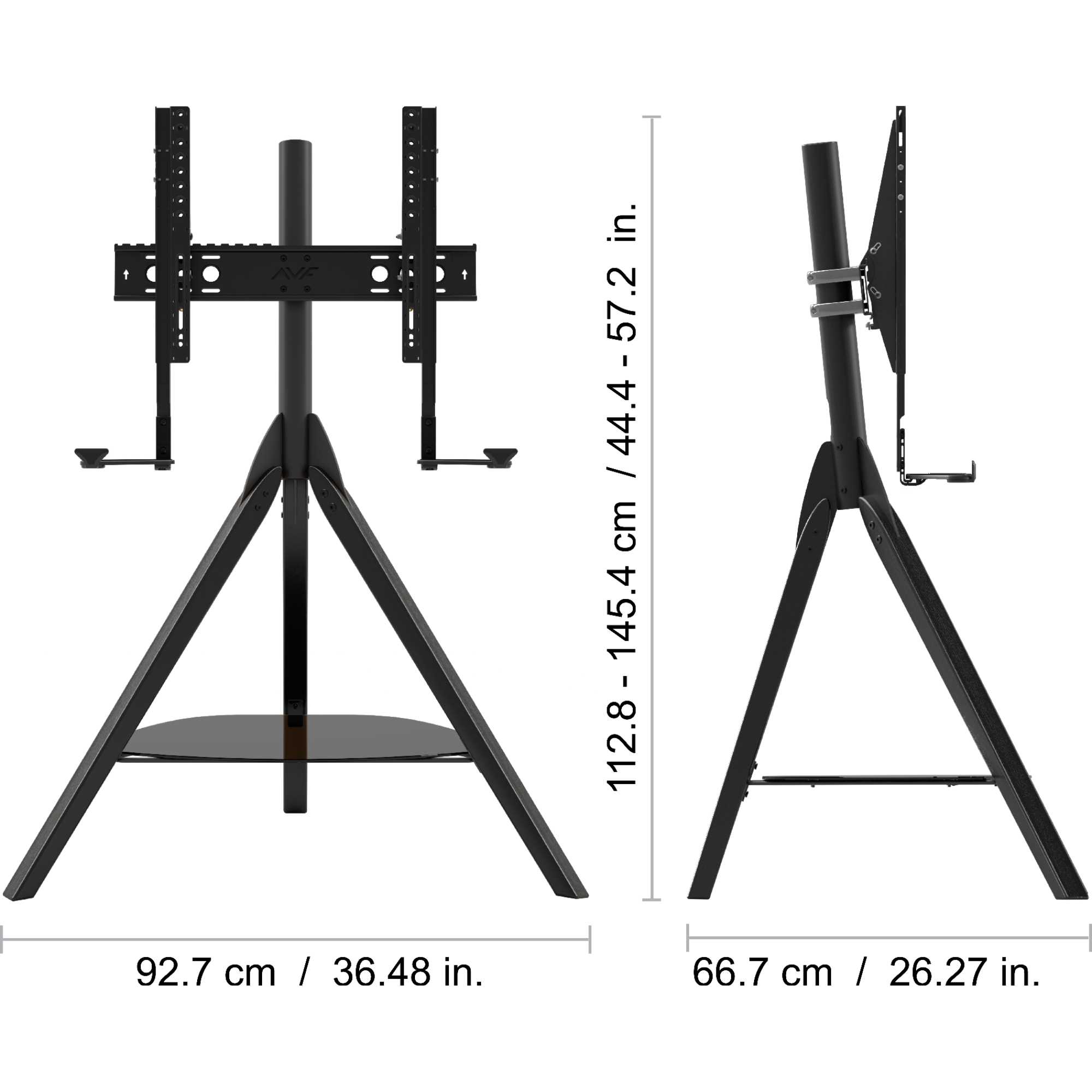 FSLK1001HOXBB Hoxton Sound Freestanding TV + Soundbar Stand - Black