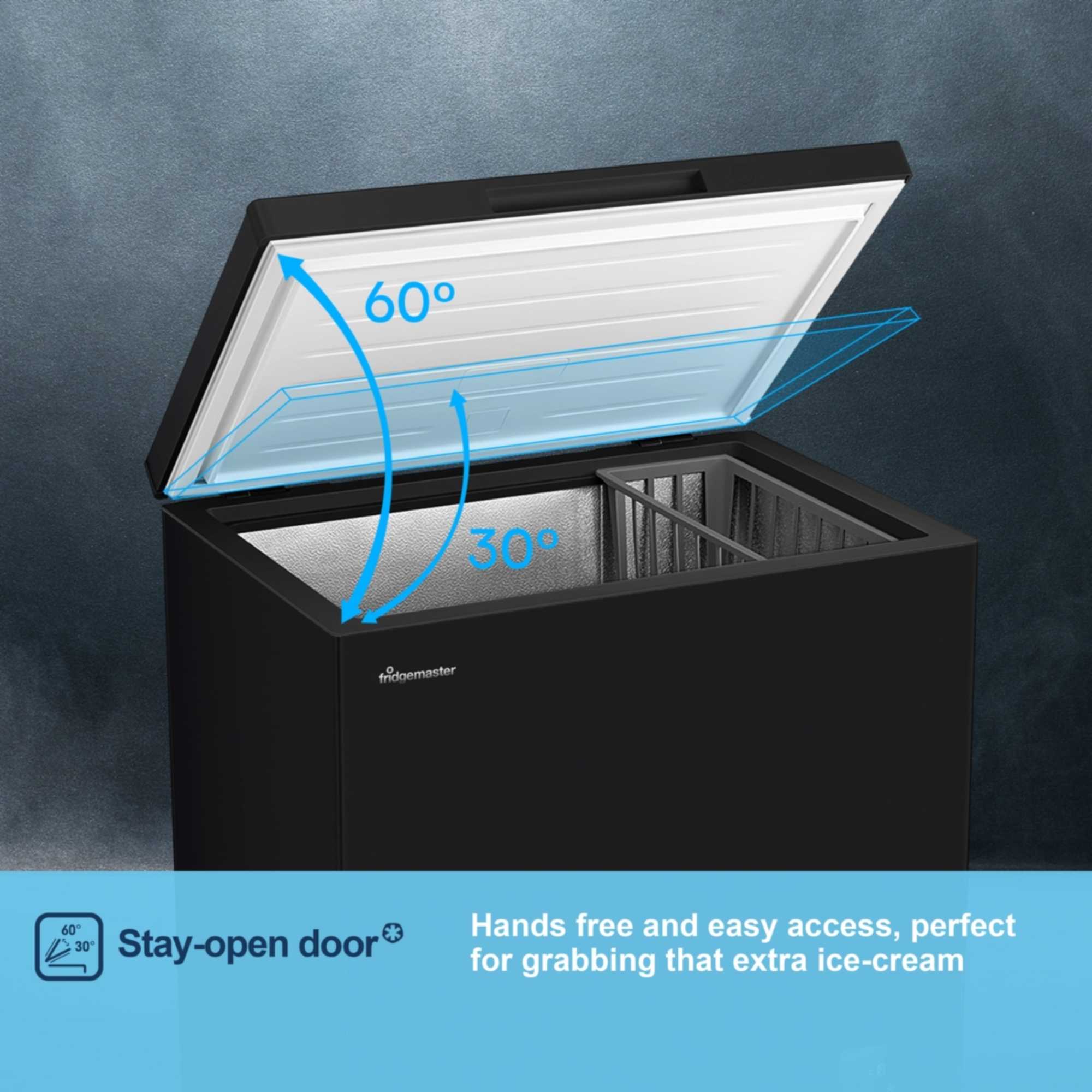 MCF200EB 198L Chest Freezer - Black