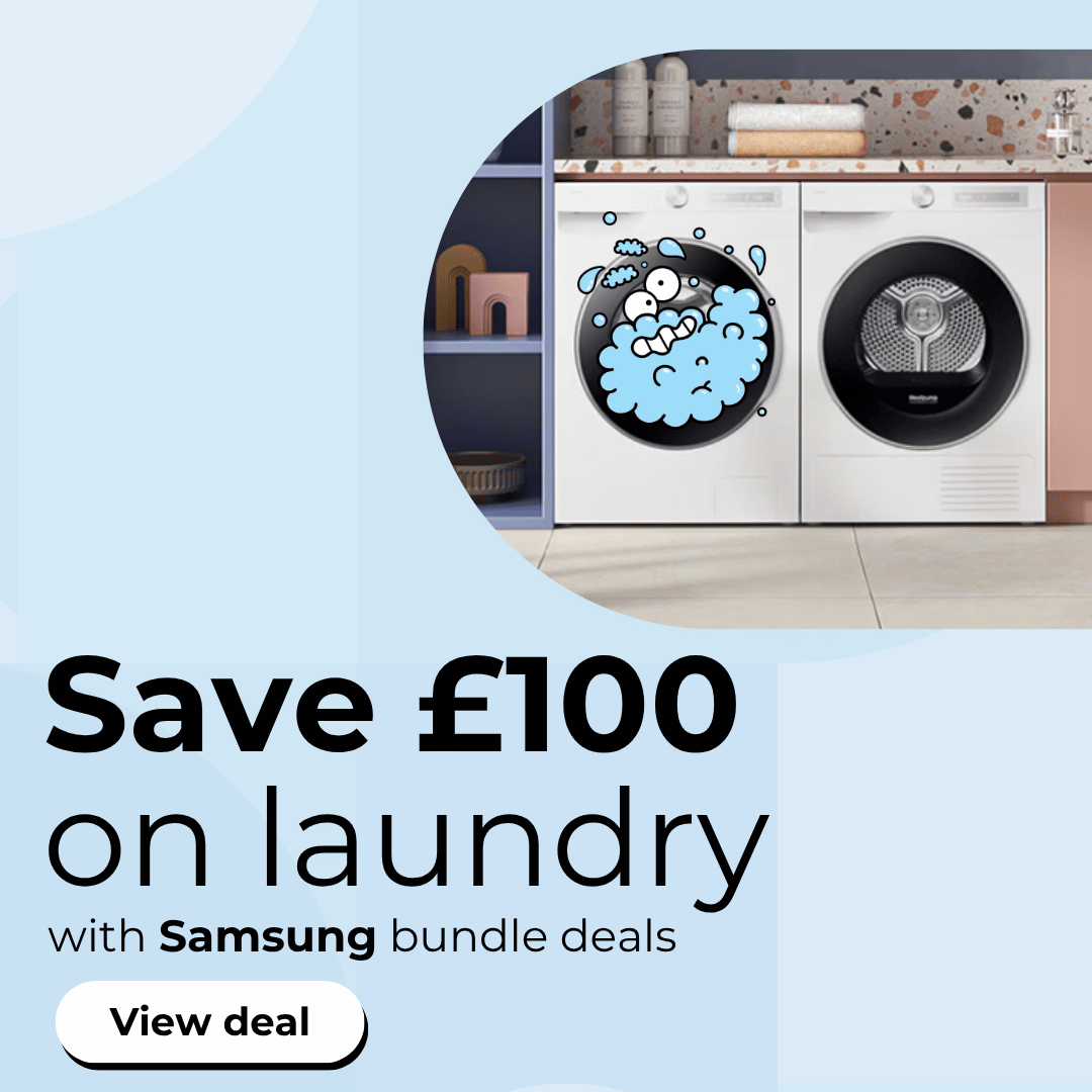 Save £100 on Samsung laundry