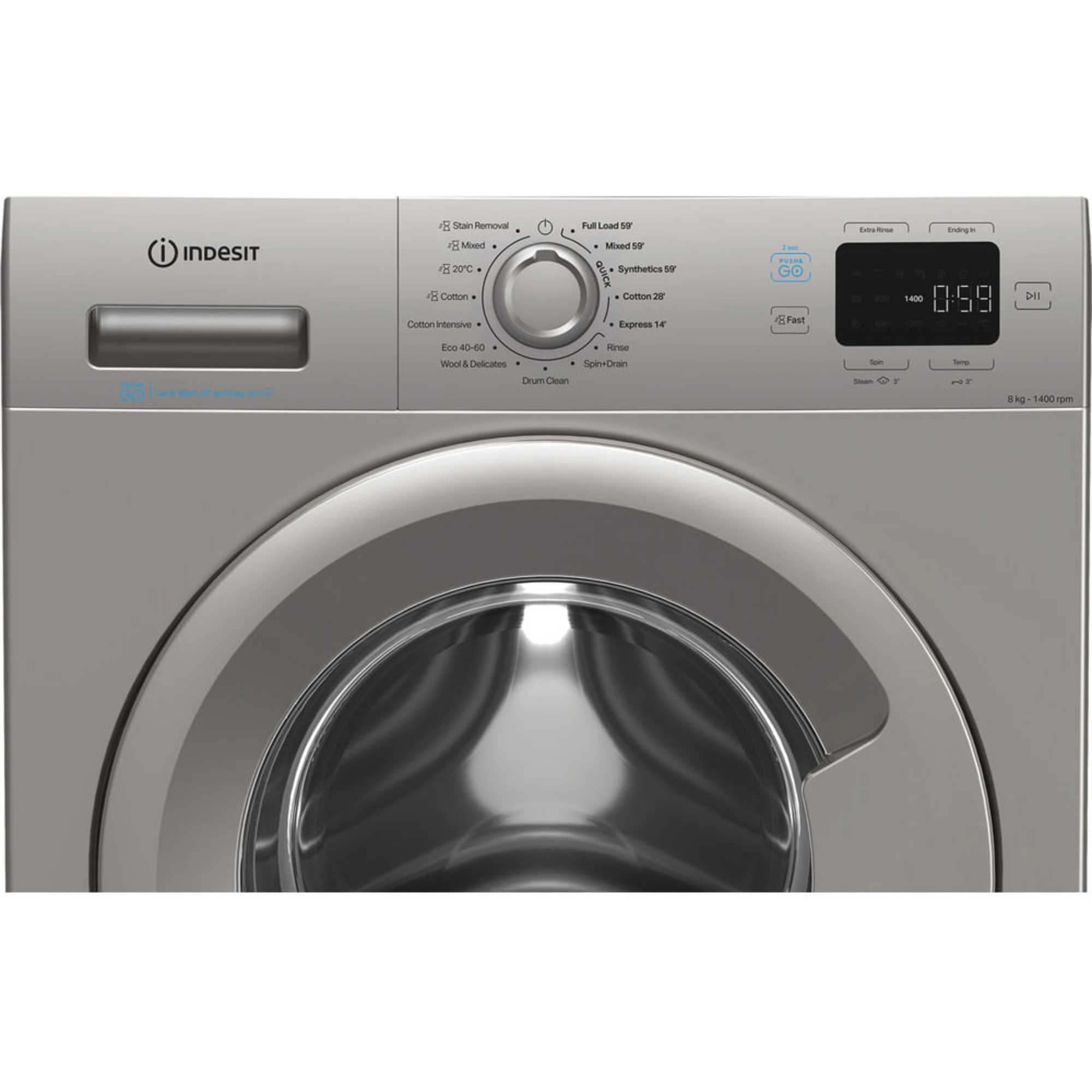 Push&Go 8kg 1400rpm Washing Machine - IP 846S PUSH&GO UK
