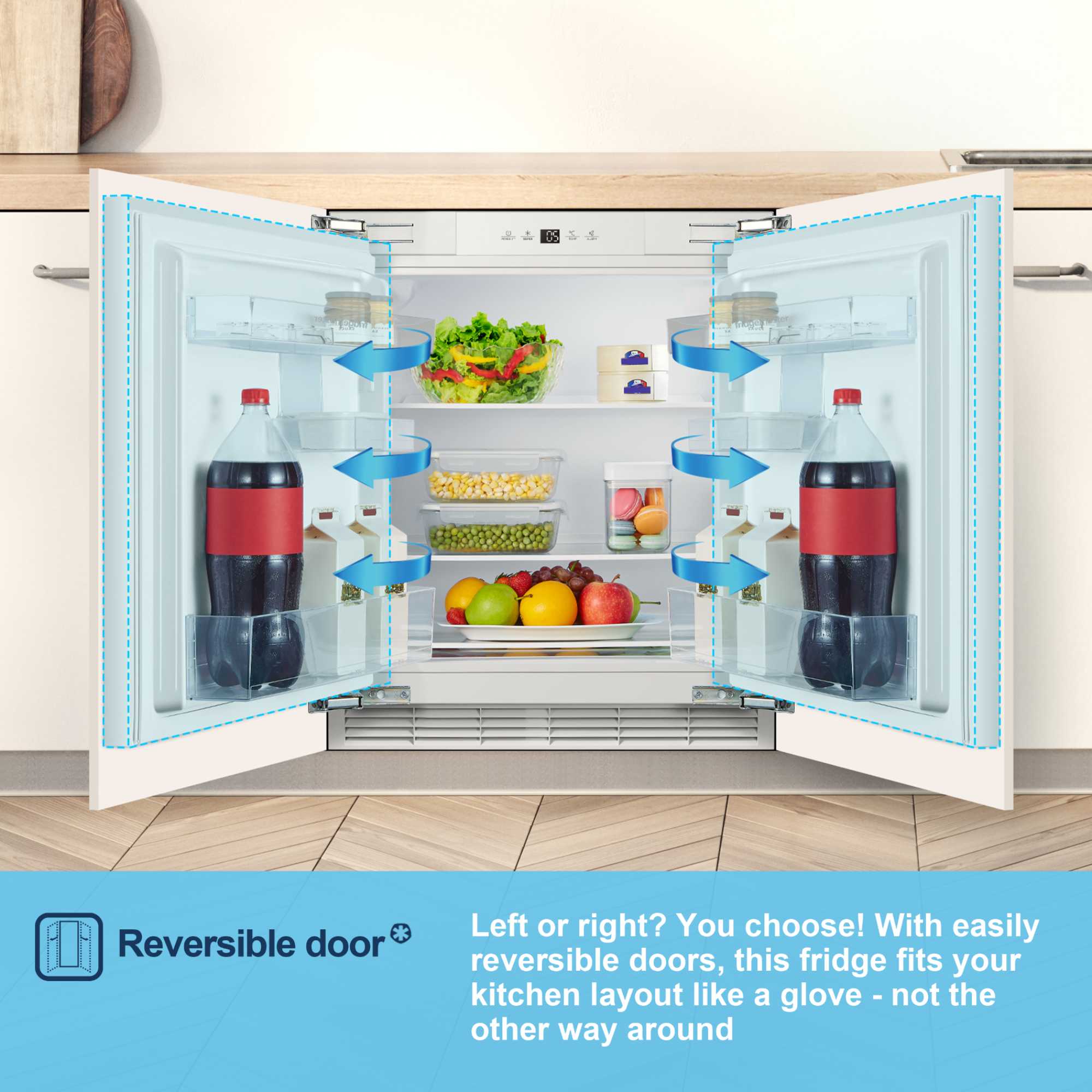 MBUL60138E 138l Built-In Larder Fridge