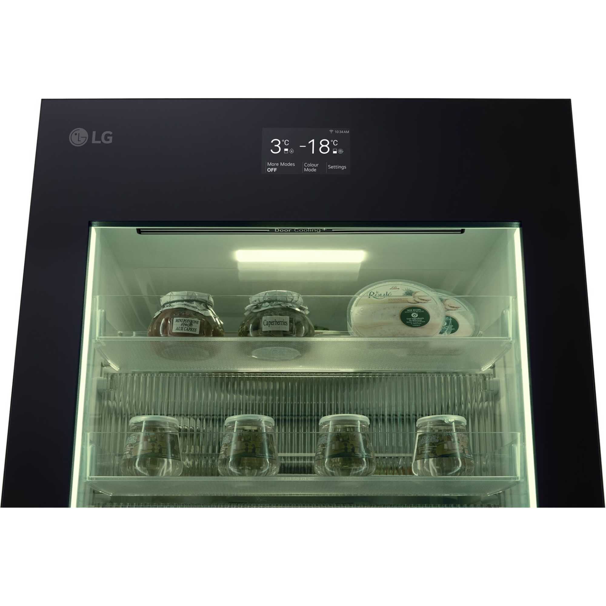 GBG7190CEV 349l Total No Frost InstaView Fridge Freezer - Essence Black Steel