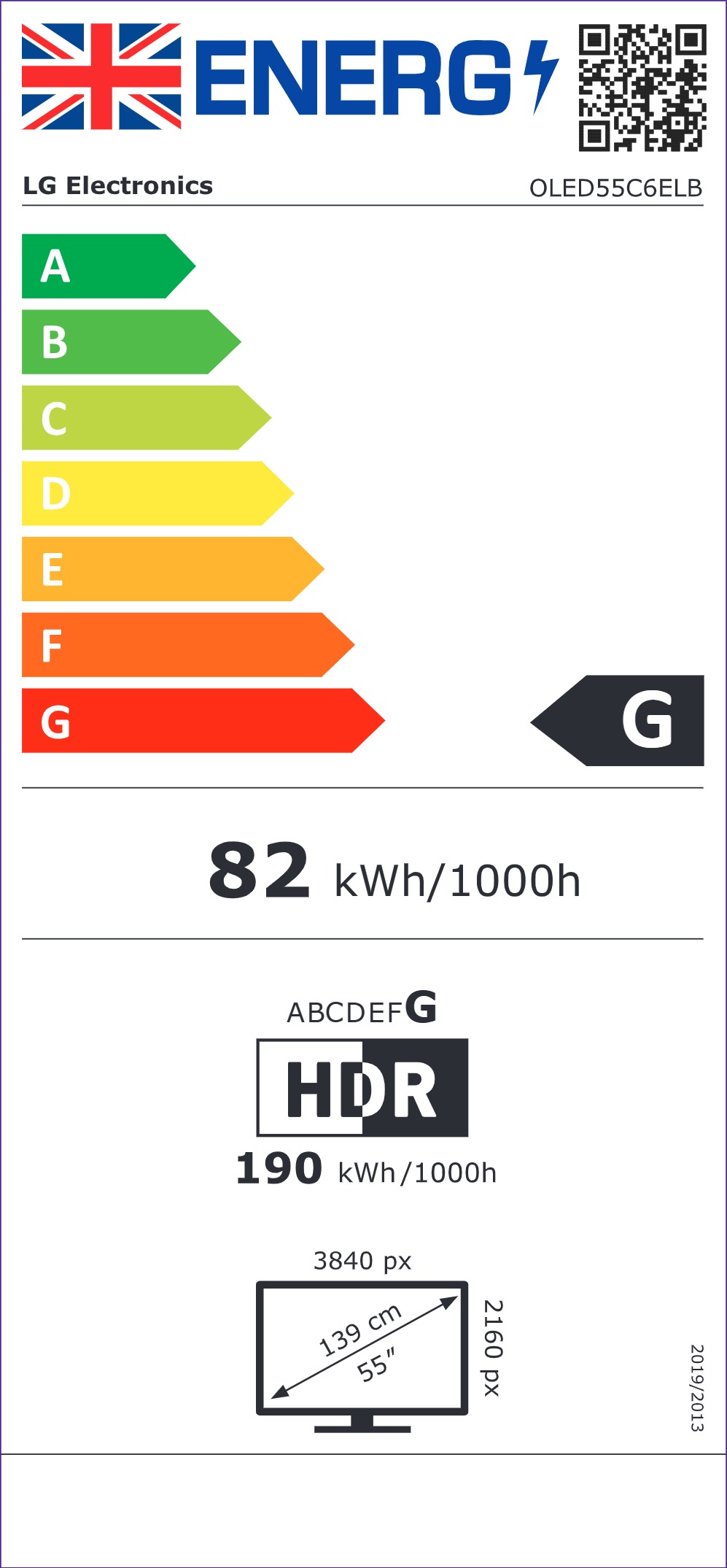LG C66LB 55" 4K Ultra HD OLED HDR evo AI Smart TV - 55C66LB