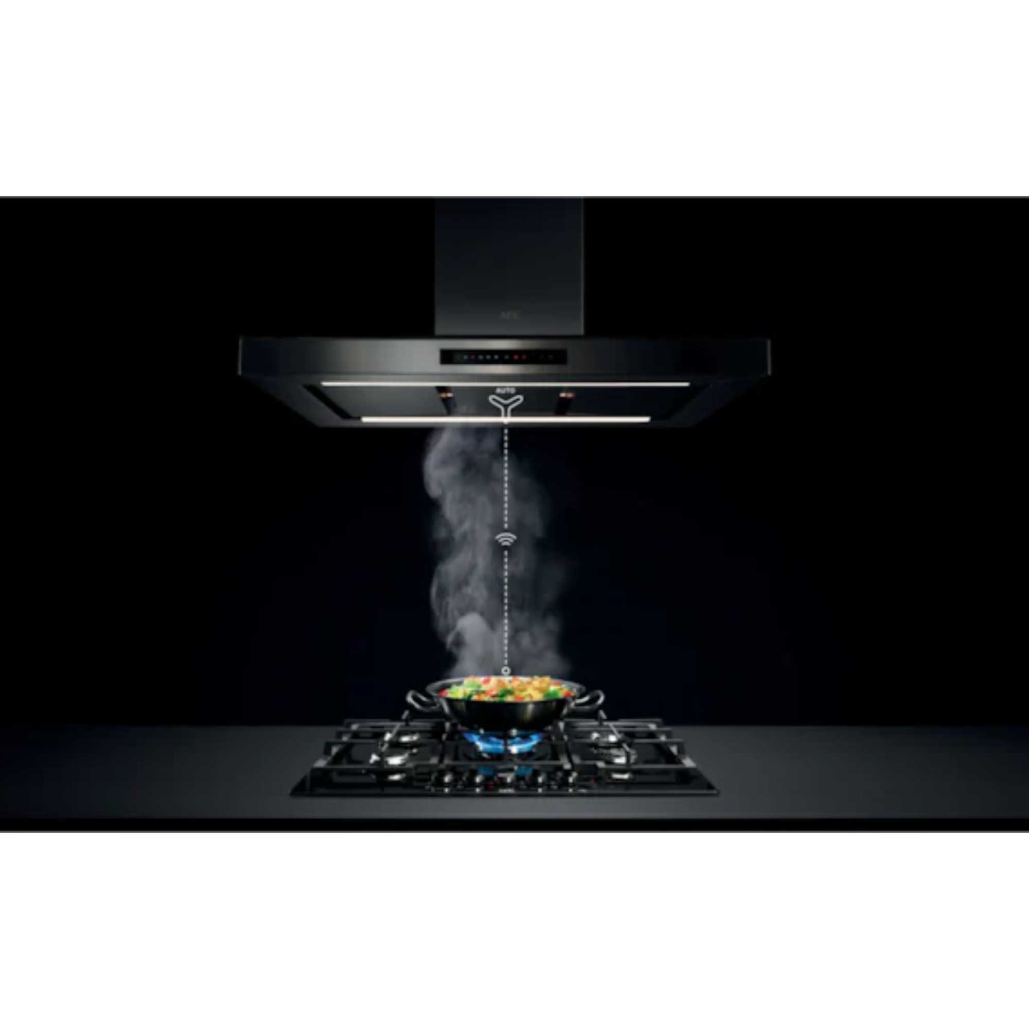 8000 Flamelight HKB64341NL Gas on Glass Hob 60cm - Black