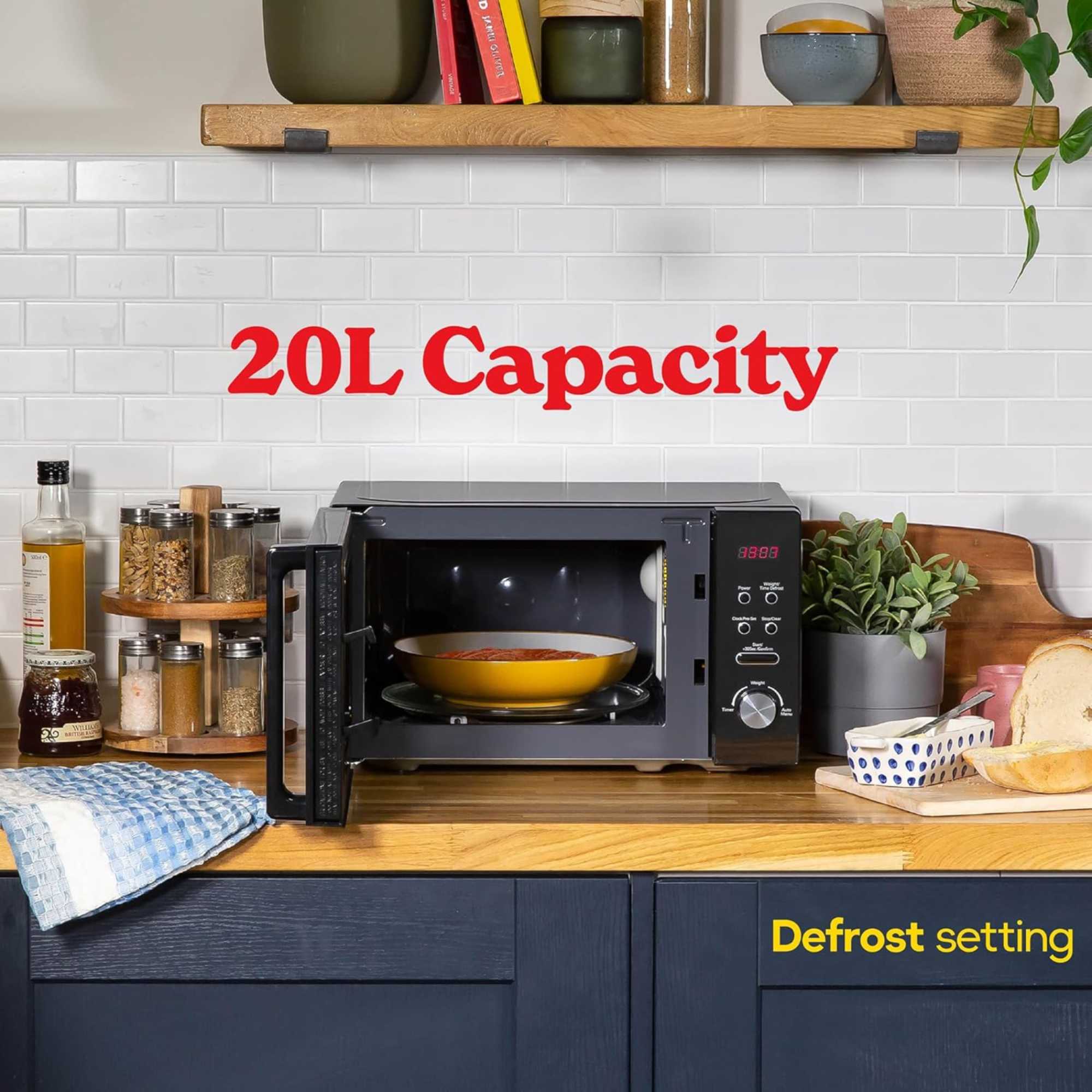RHM2076B 800W 20l Solo Microwave - Black