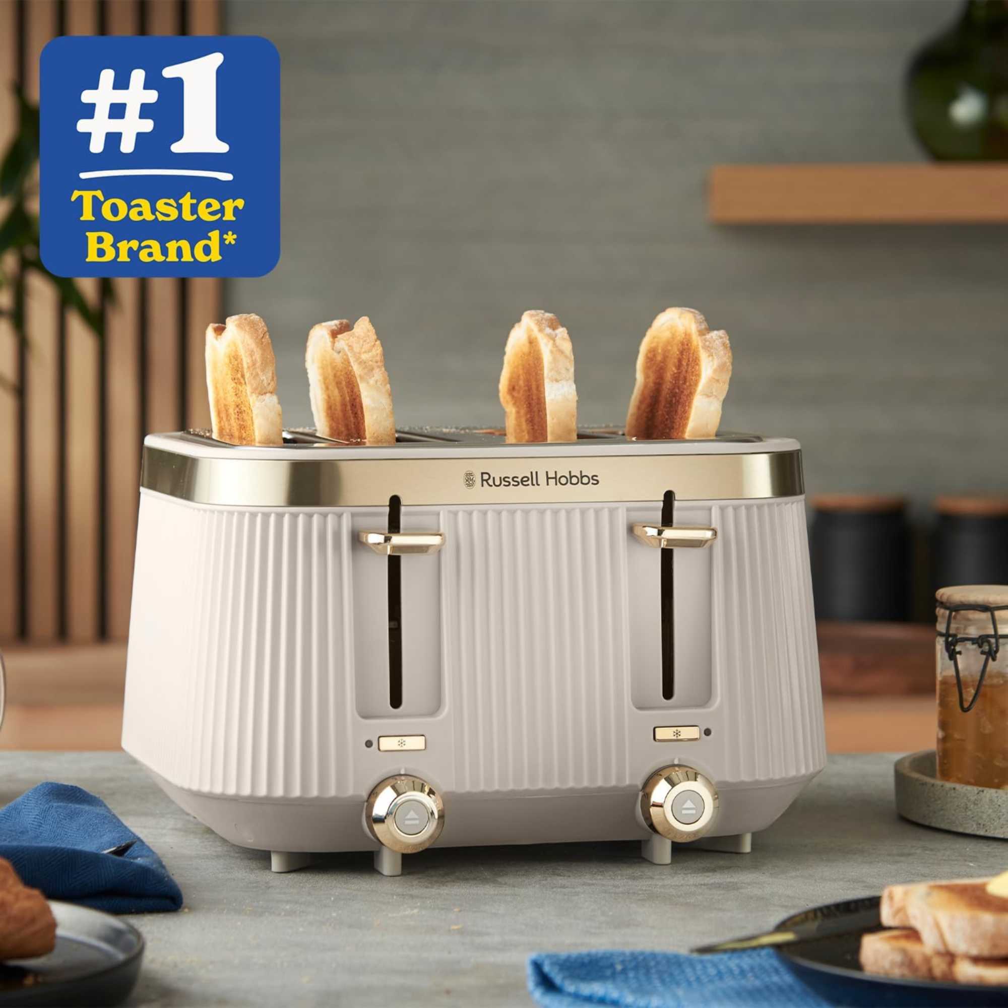 26771 Bronte 4 Slice Toaster - Stone