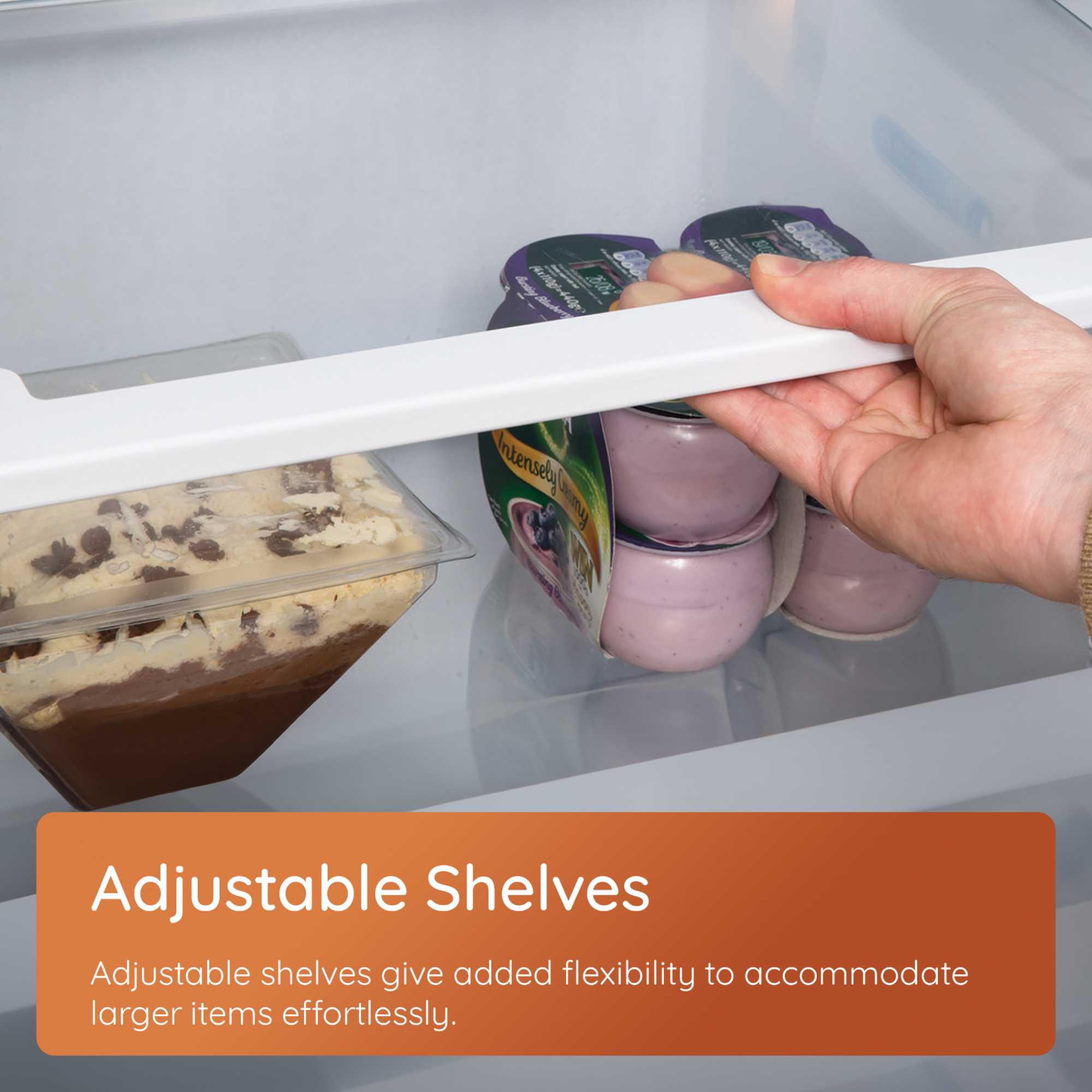 HPMLF 6442 W4UK 365L No Frost Larder Fridge - White