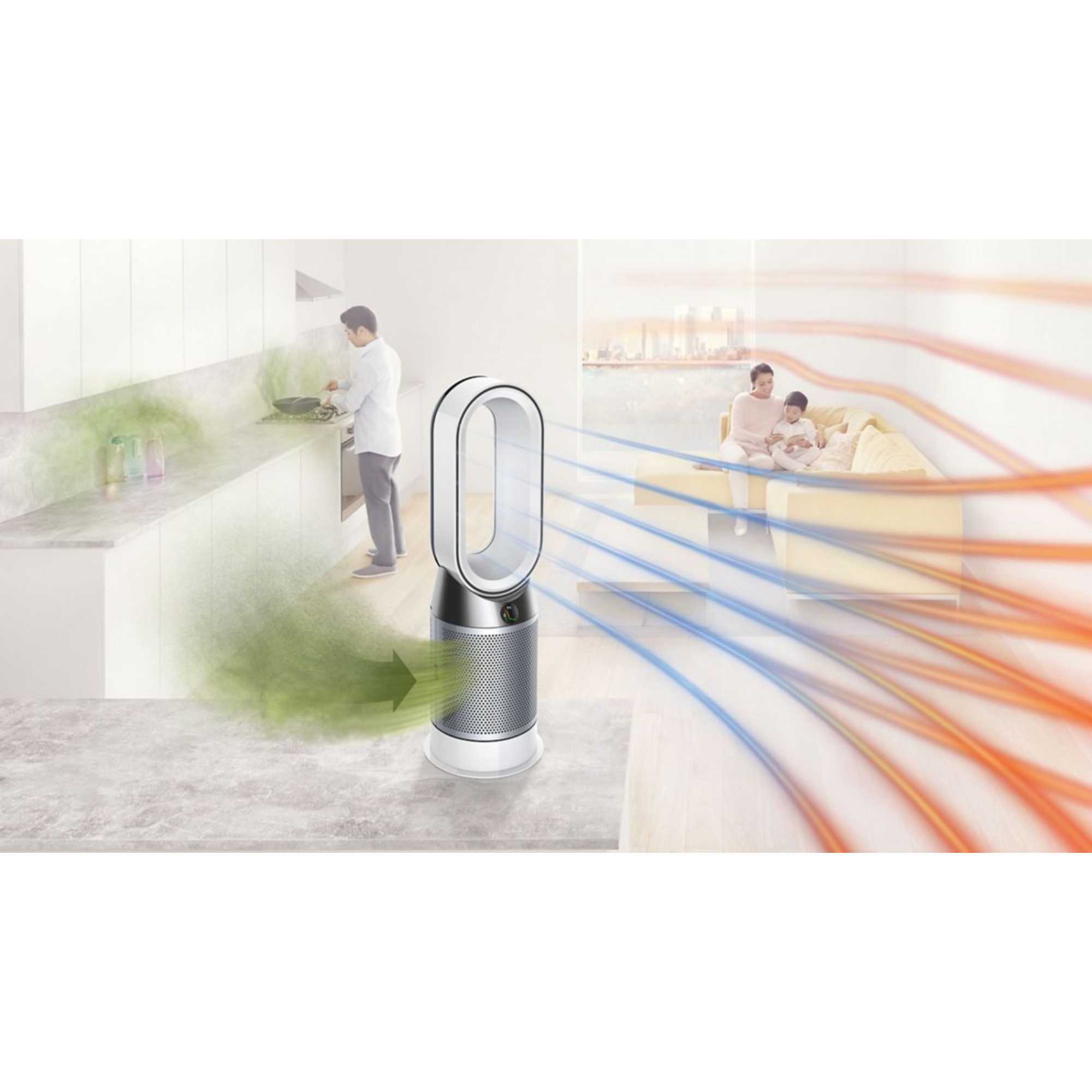 HP00 Pure Hot & Cool Purifier Fan Heater - White