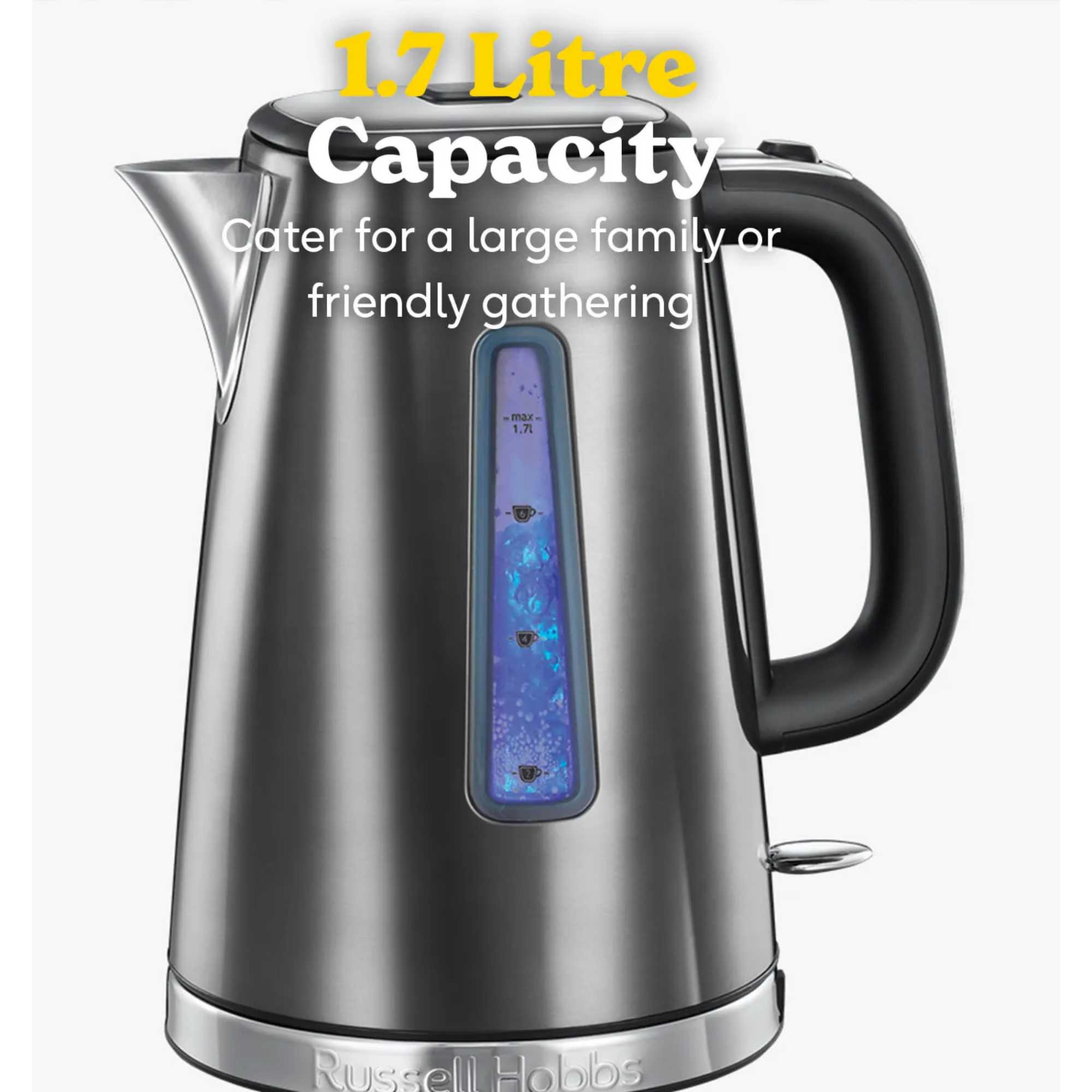 23211 Luna Quiet Boil Cordless Kettle - Grey