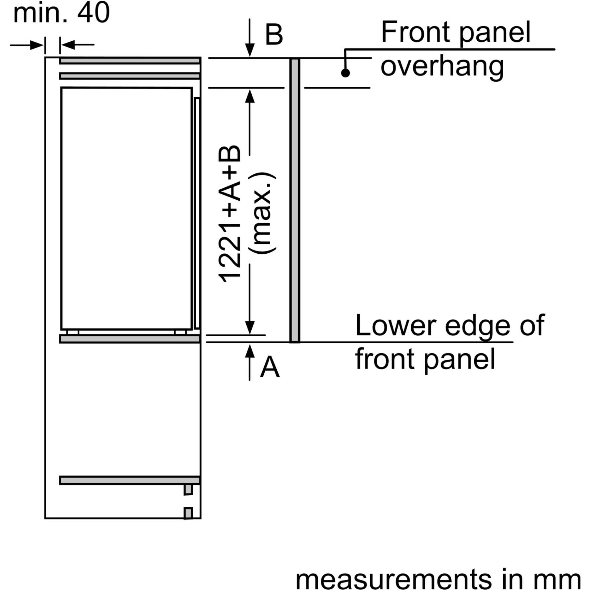 KI1411SE0 N 30 204l Built-In Larder Fridge