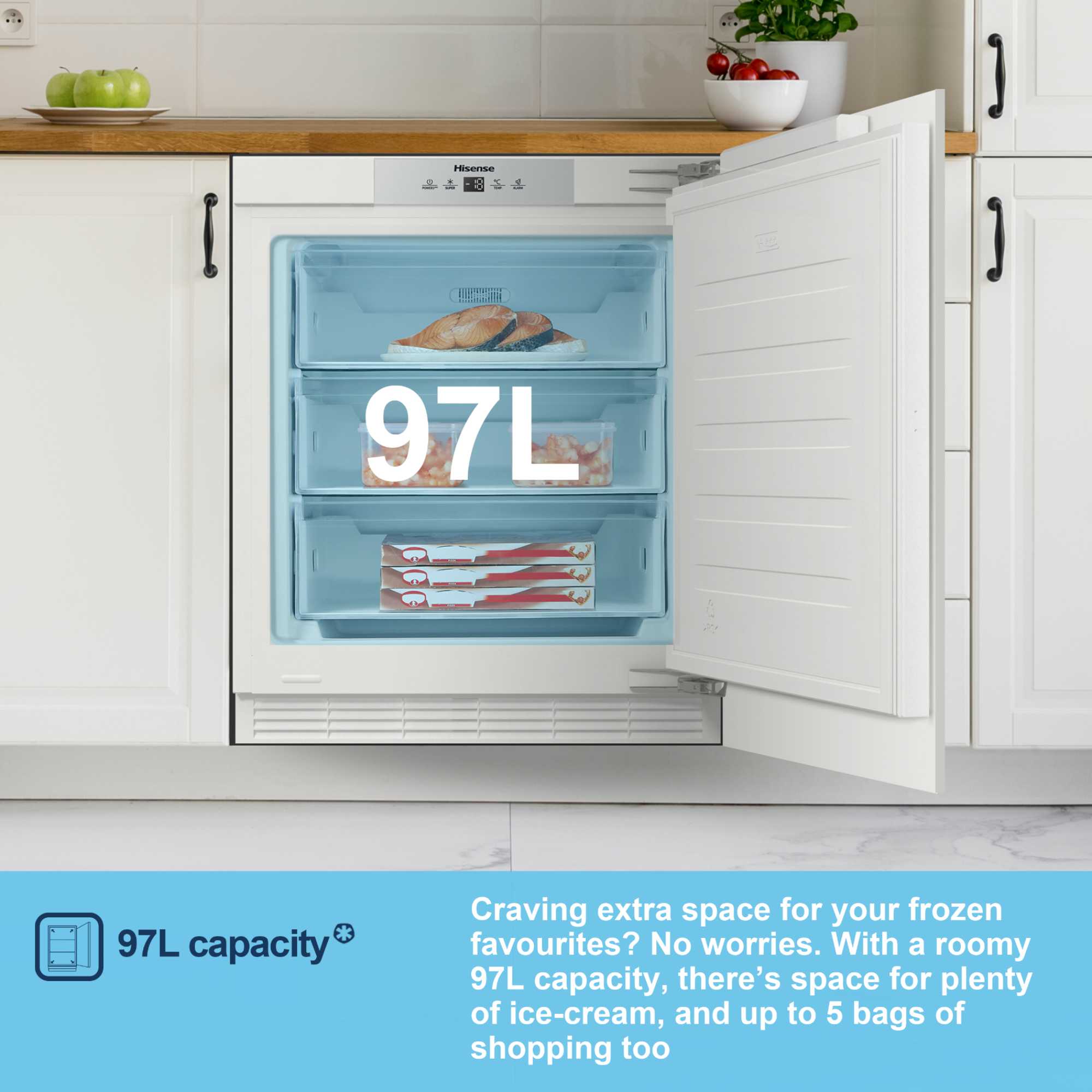 Built-In Undercounter Freezer Low Frost - MBUZ6097E