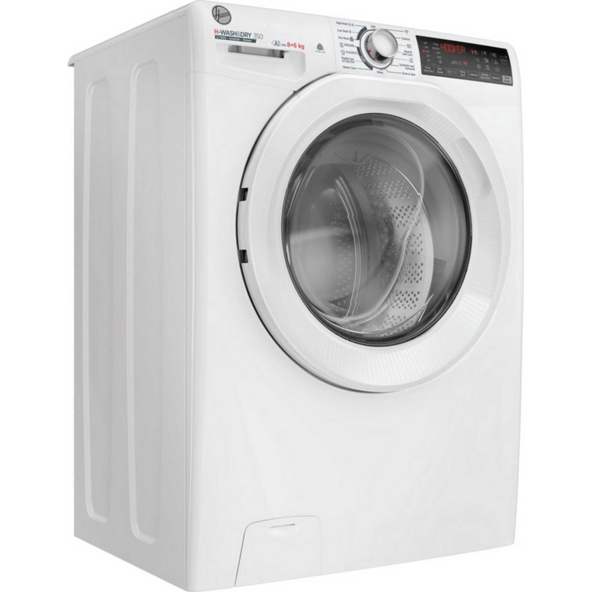 H3DPS4866TAM6 8kg/6kg 1400rpm Spin Speed Washer Dryer - White