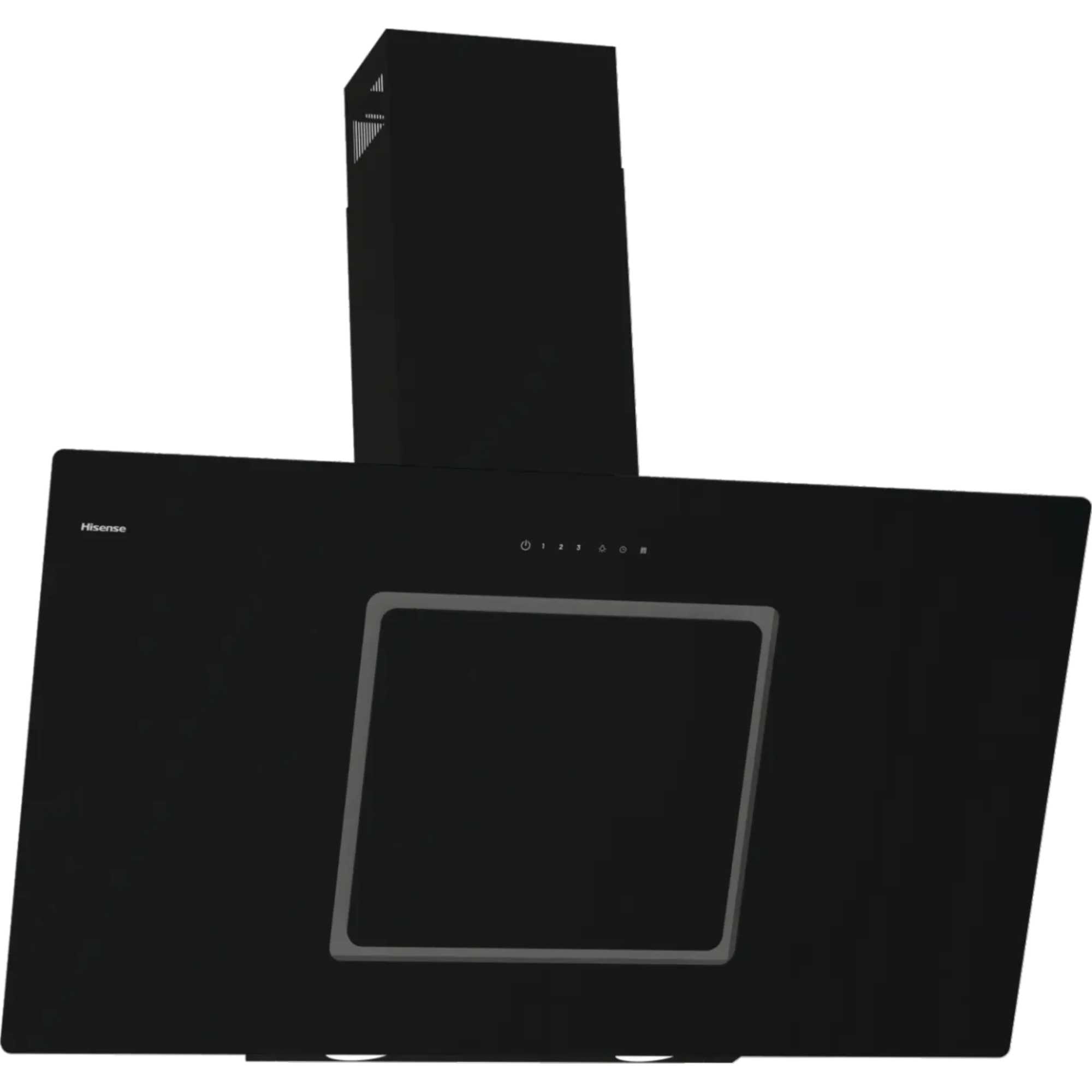 Hi4 Decorative CH10IN14BBUK 100cm Built-In Chimney Hood - Black