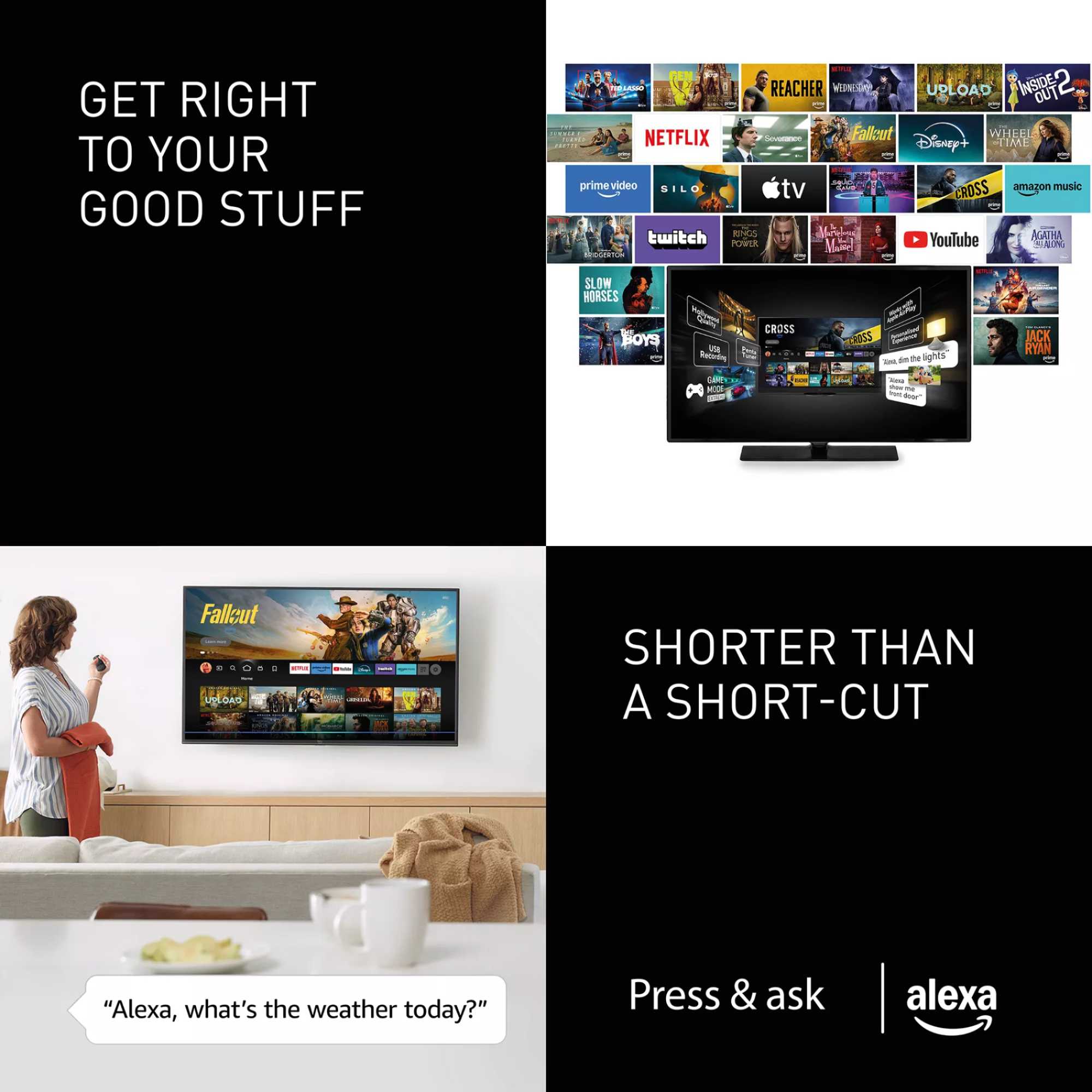 W85BEY 55" 4K Ultra HD QLED Fire TV - TV-55W85BEY