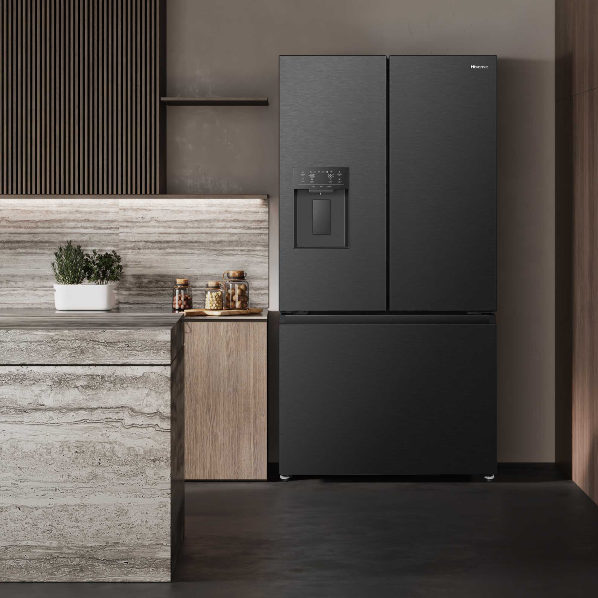American Style Fridge Freezer 50/50 Total No Frost - Black - RF815N4SEFE