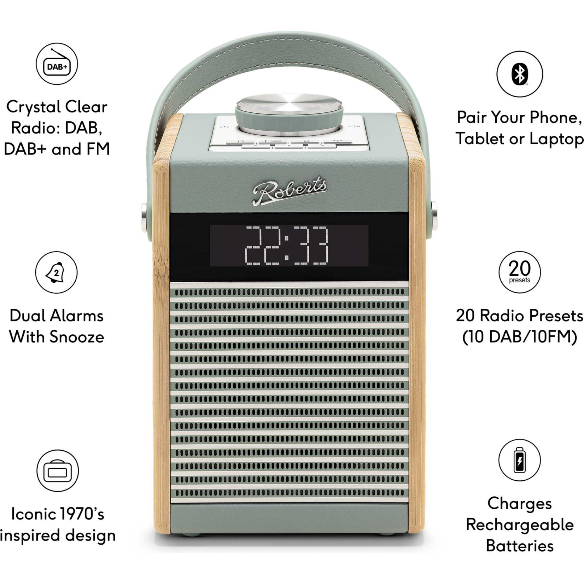 Rambler Midi DAB+/FM Radio - Duck Egg