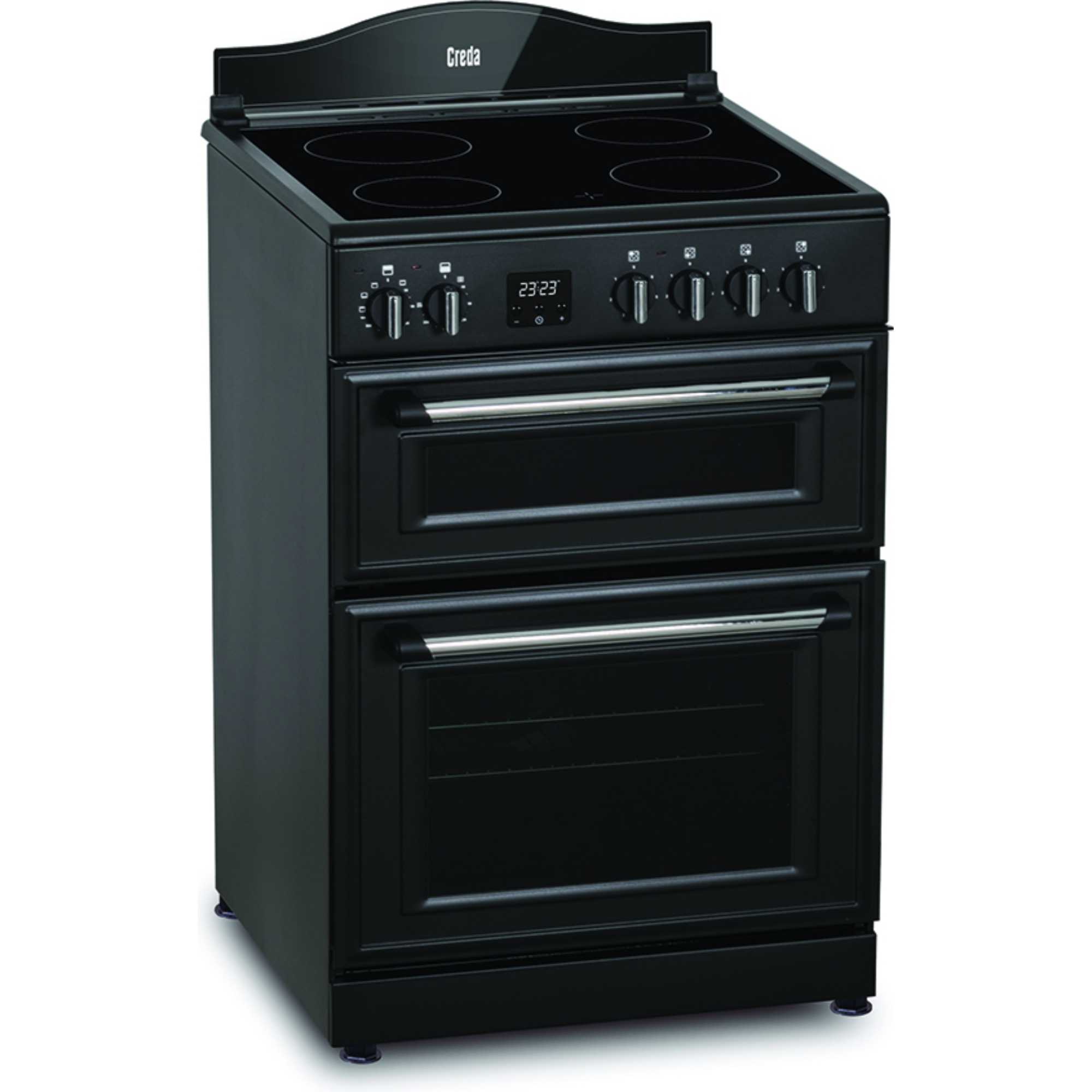 C60CMRA 600mm Double Oven with 4 Ceramic Hobs - Anthracite