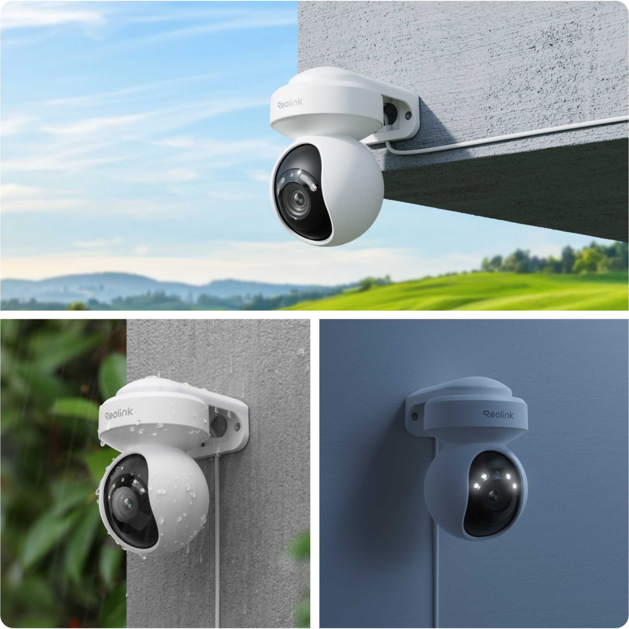 E Series 2K+ PTZ Auto Track WiFi Outdoor Security Camera + 64GB