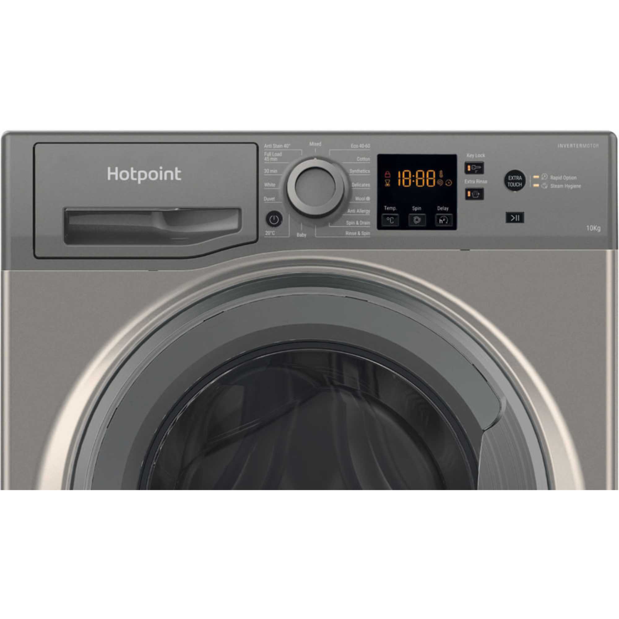 Anti-Stain 10kg 1400rpm Washing Machine - NSWM 1046 GG UK