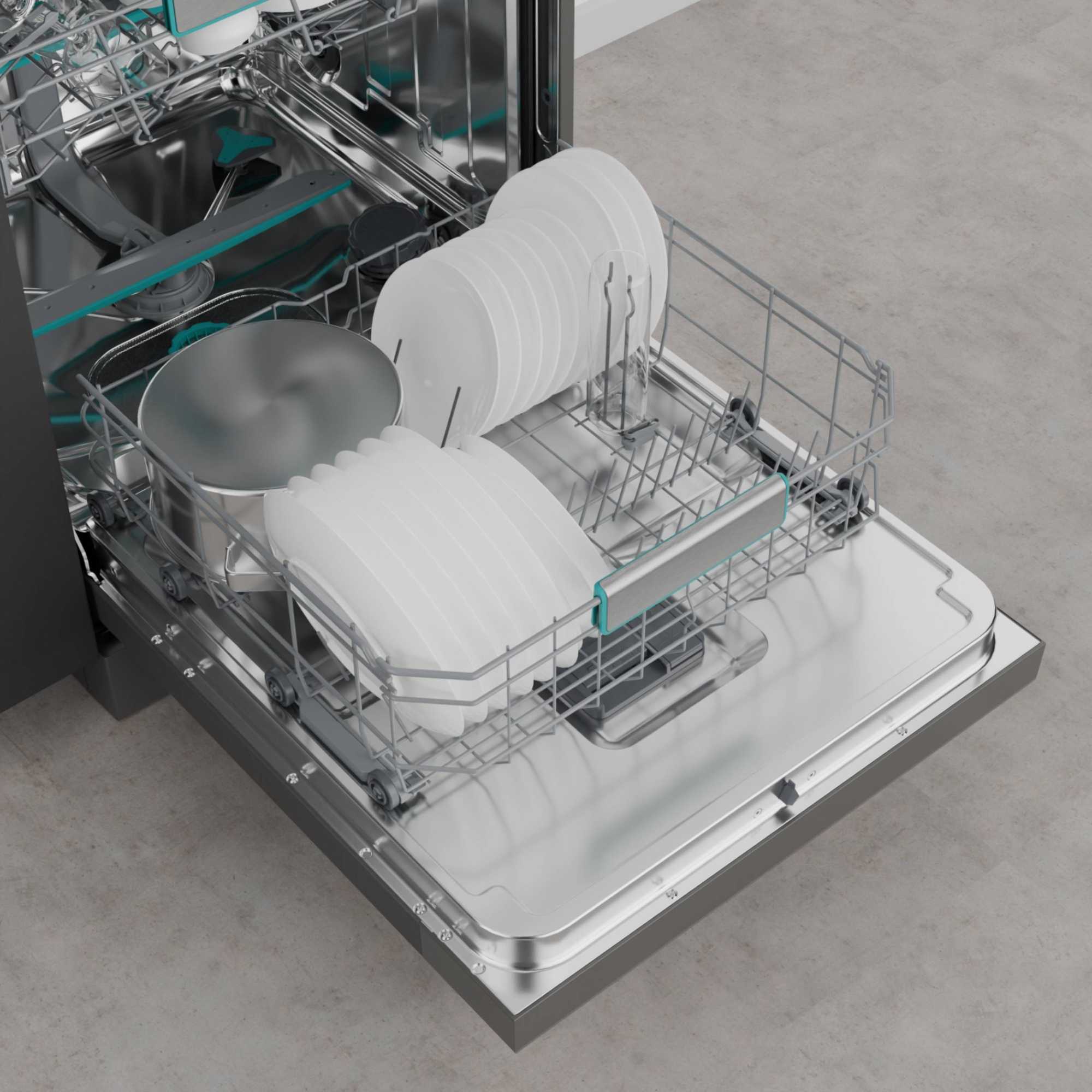 HS673A90XUK Freestanding Dishwasher 16 Place Settings with AutoDry - S/Steel