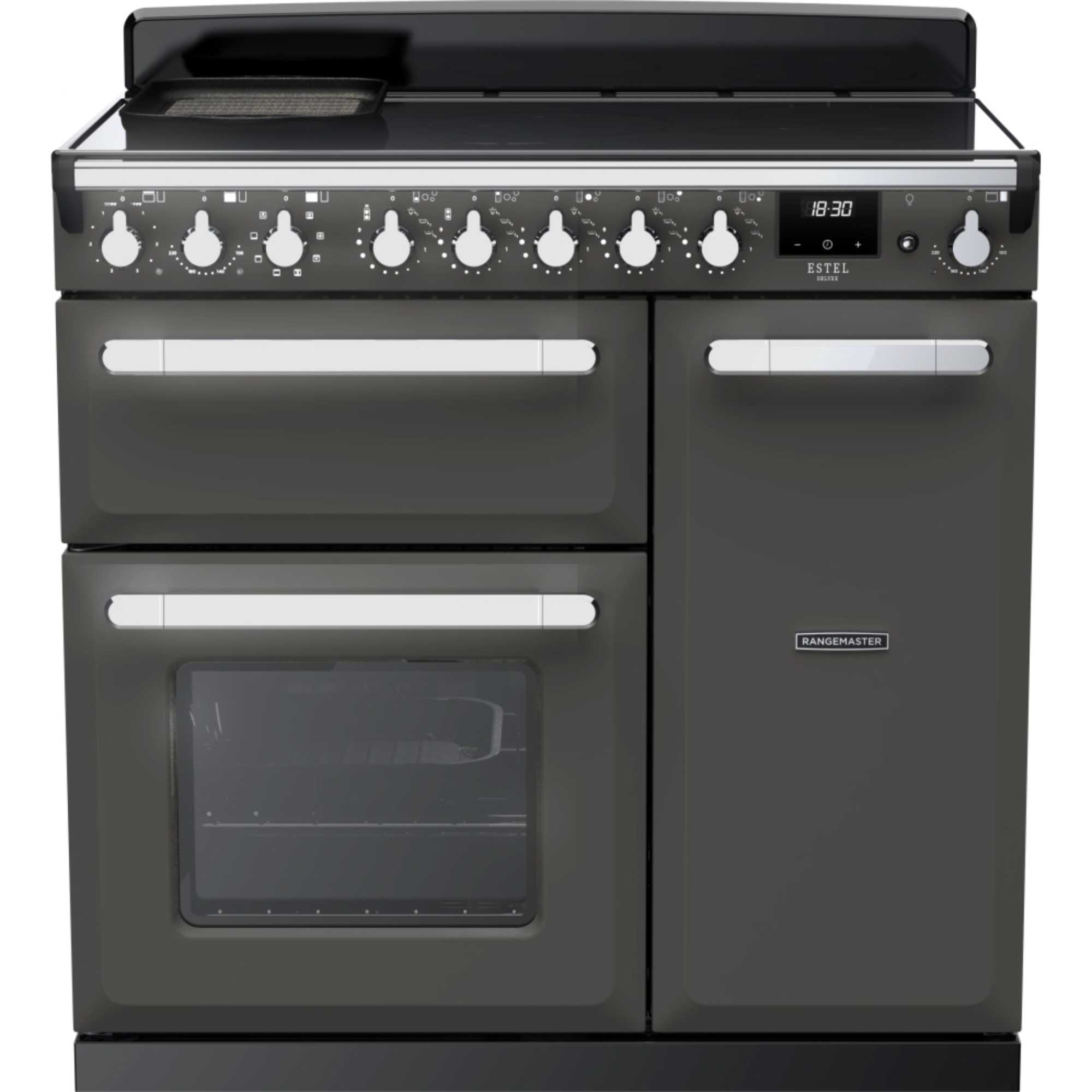 Estel Deluxe ESDL90EIP 90cm Induction Range Cooker - Slate & Chrome