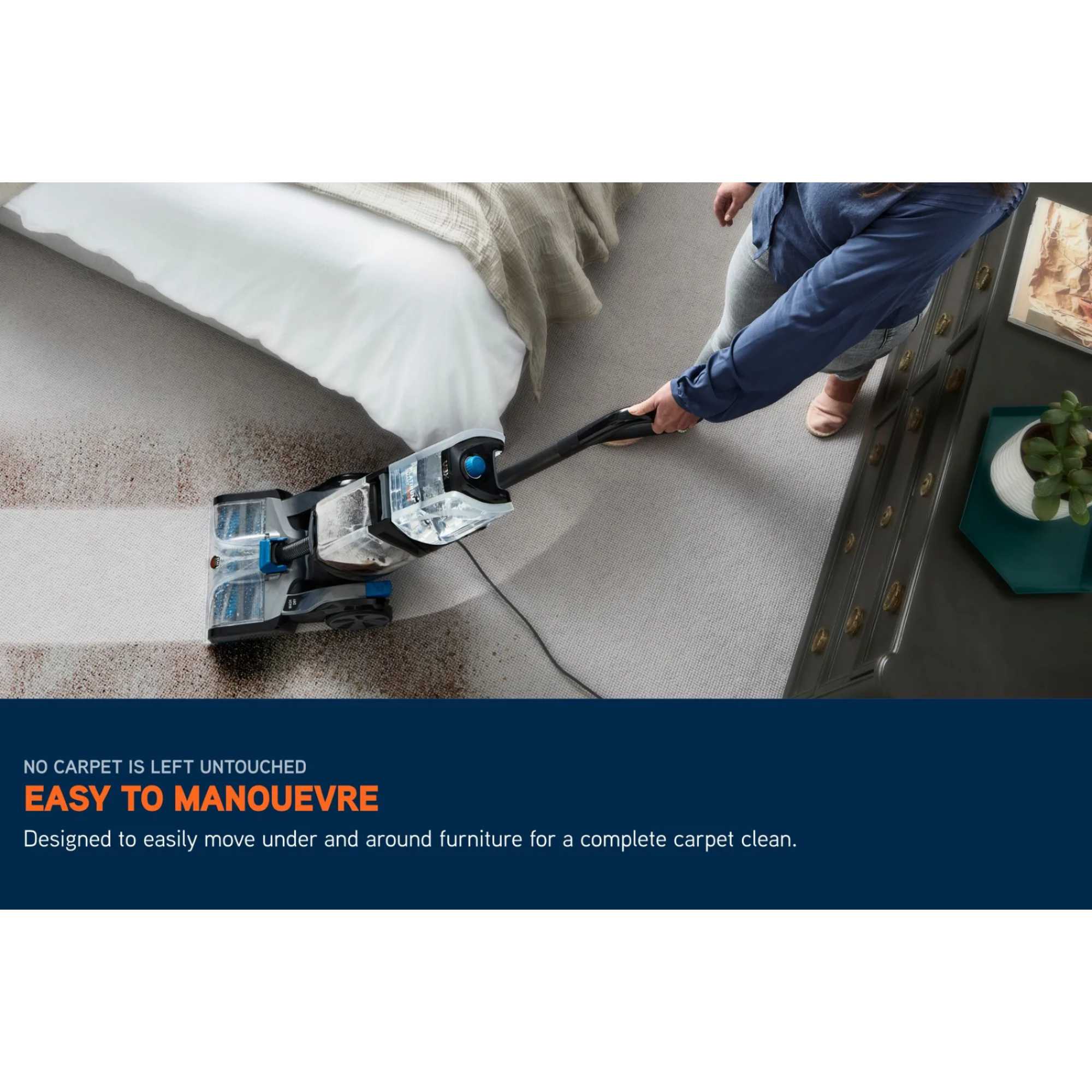 CDCW-SWXS Platinum SmartWash Carpet Cleaner - Black/Blue