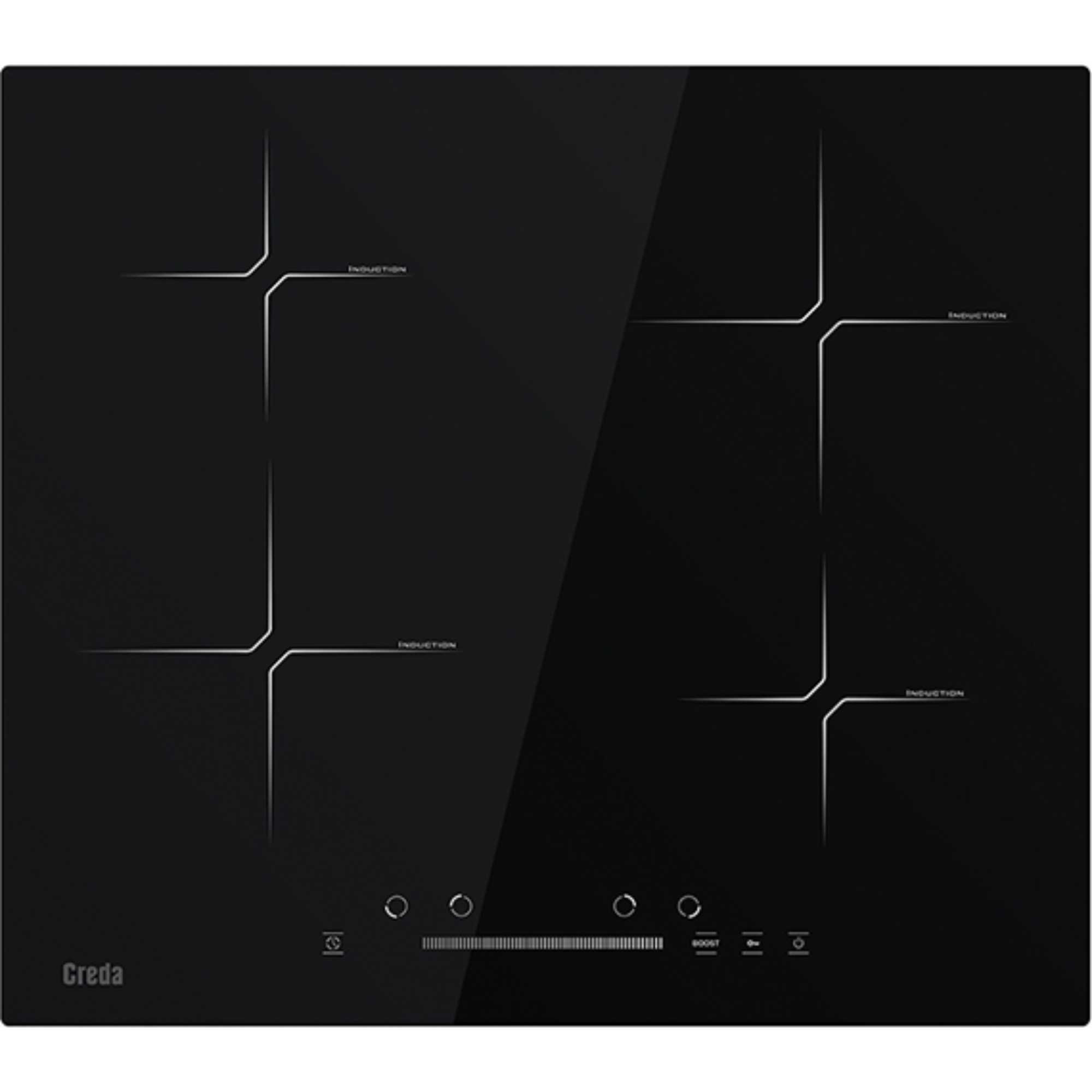 C60ISC 60cm 4-Zone Induction Hob - Black