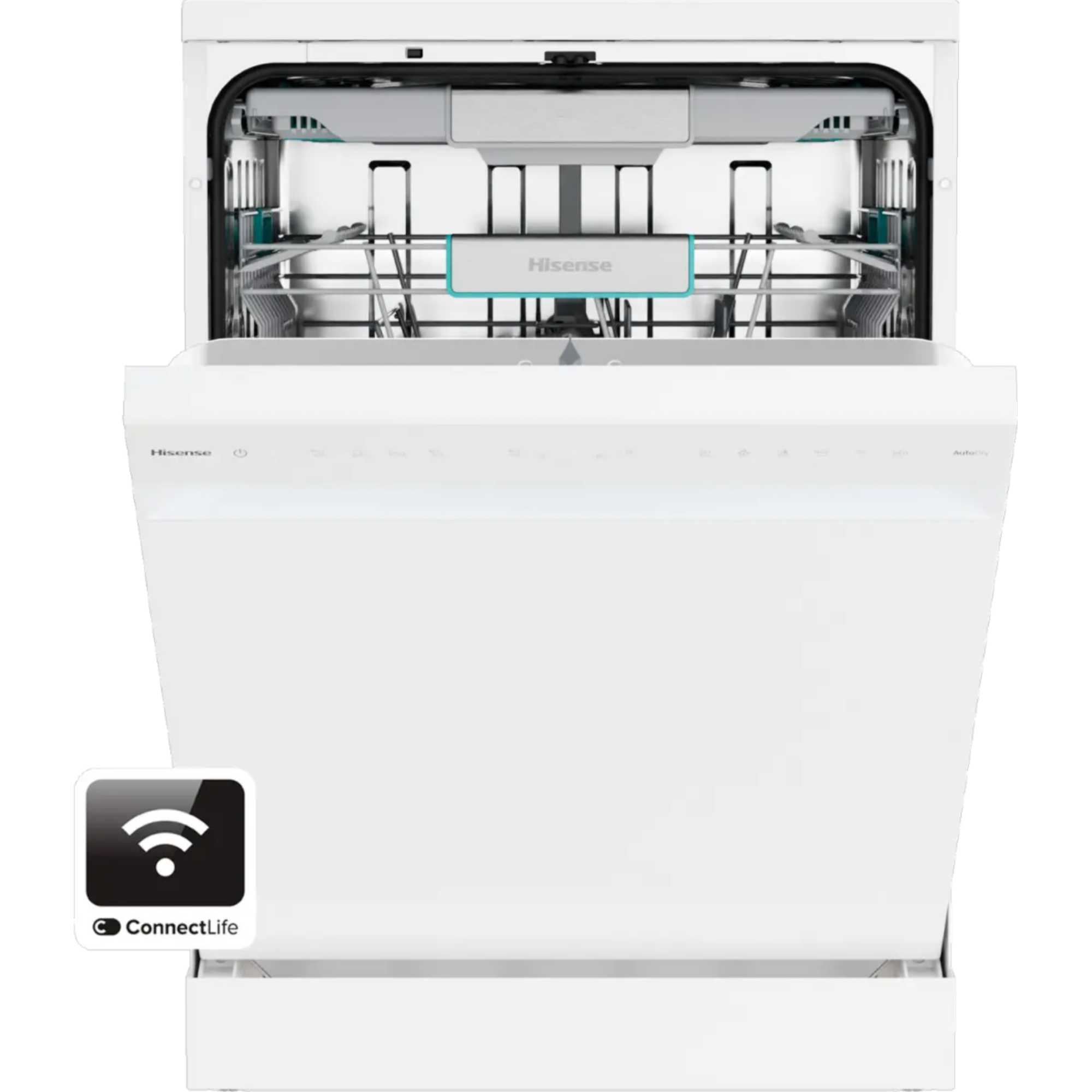 Hi6 Freestanding Full-Sized Dishwasher - HS673A90WUK