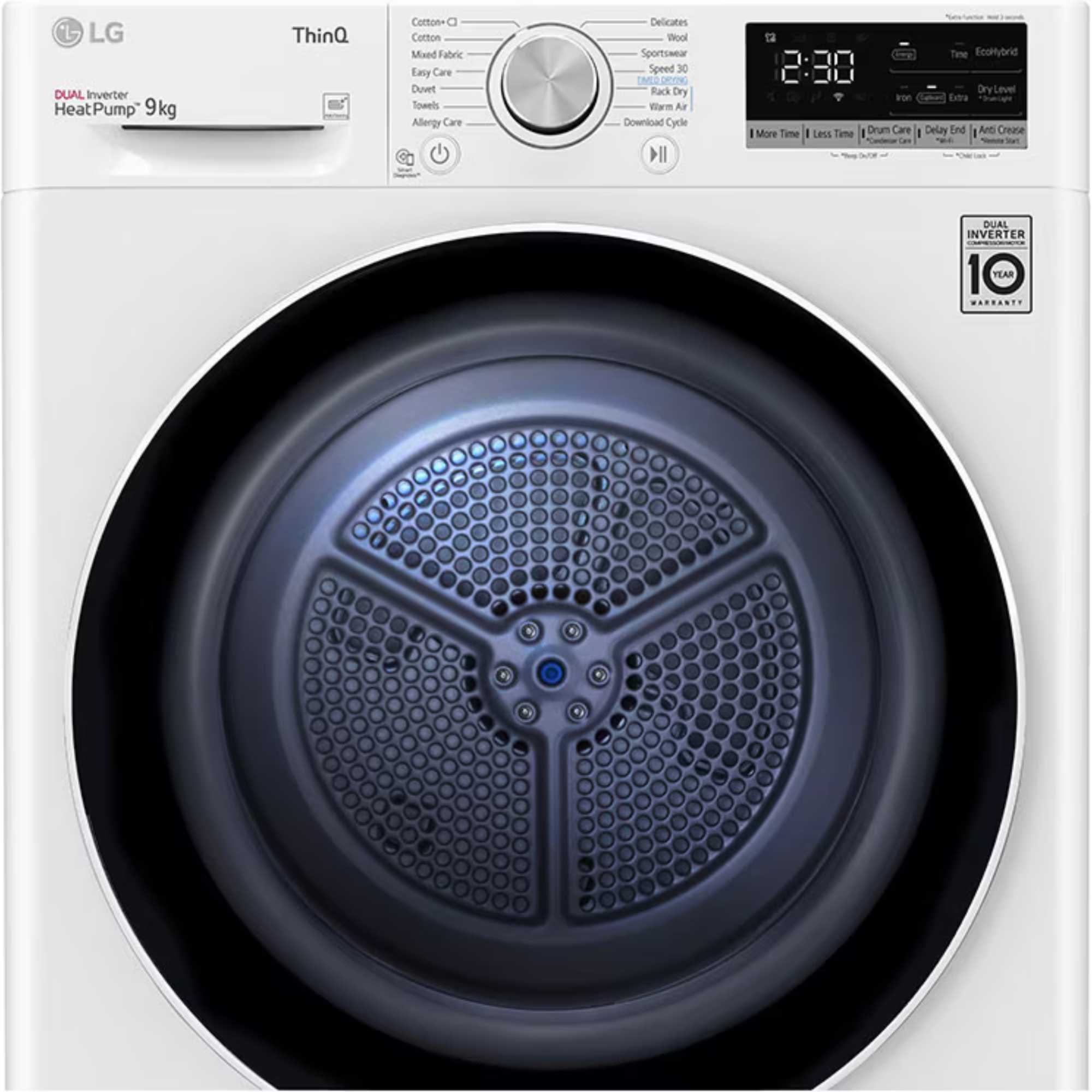 FDV709W DUAL Inverter 9kg Tumble Dryer - White