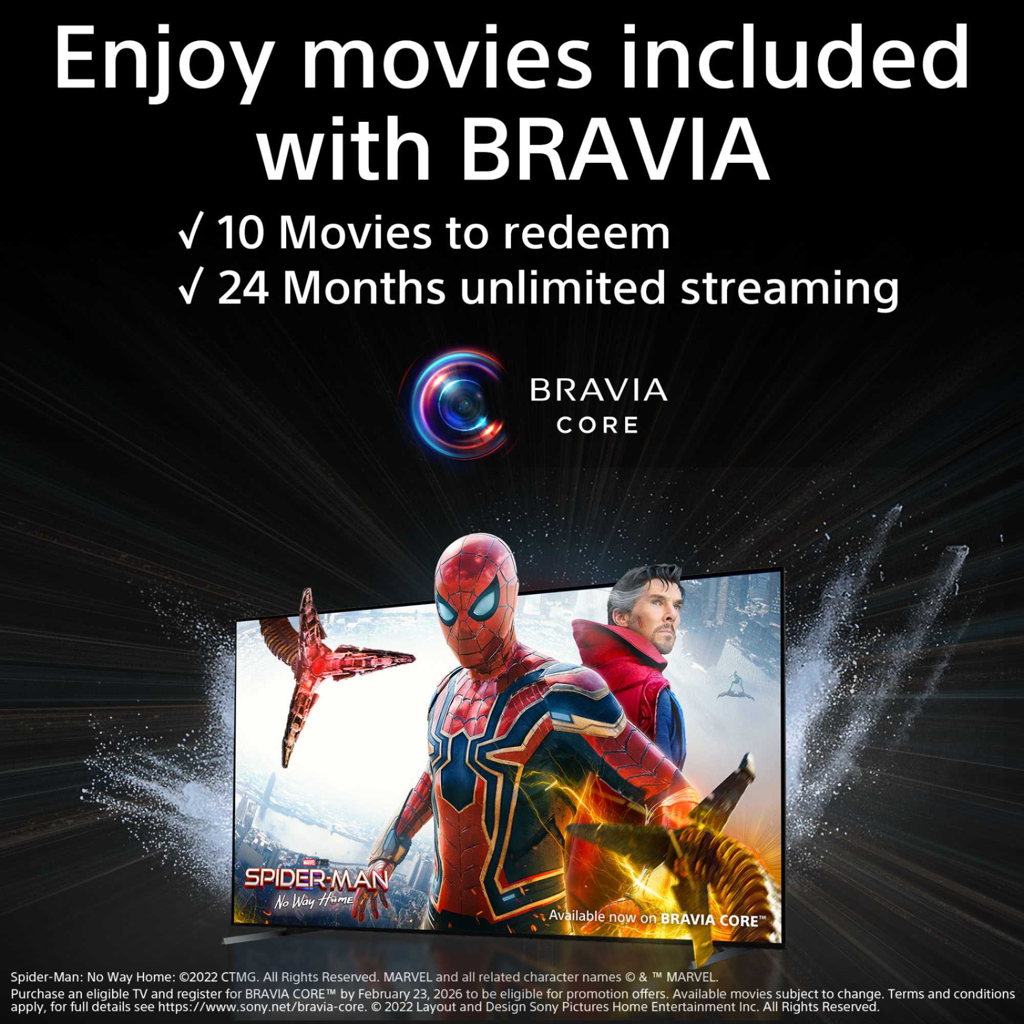 BRAVIA XR77A95LPU 77" OLED 4K Google TV - Dolby Atmos