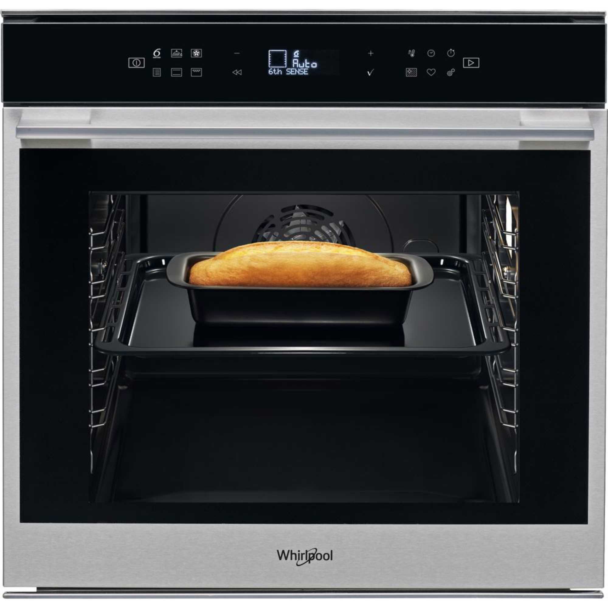 W7OM44S1P 73l Built-In Electric Pyrolytic Single Oven - Stainless Steel