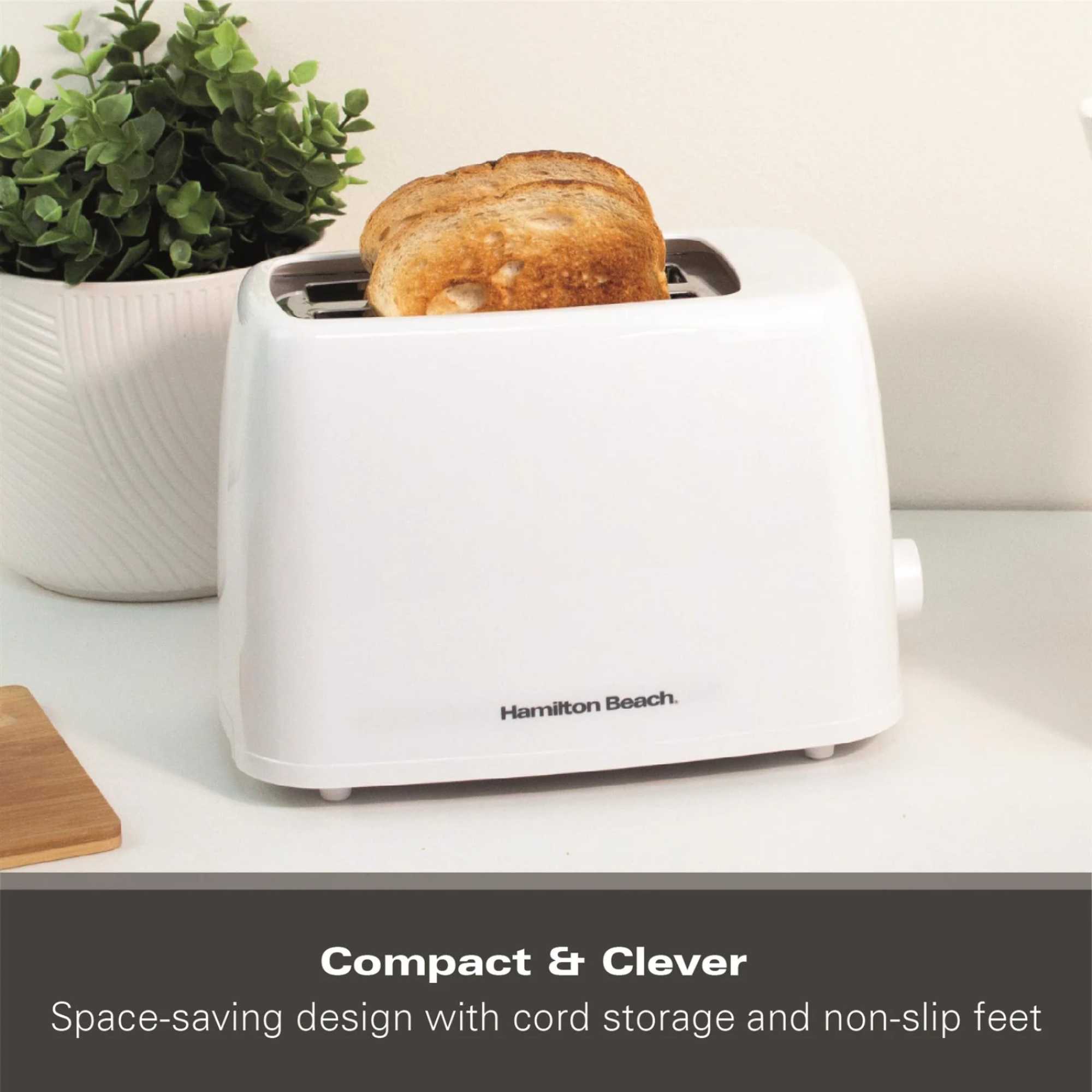 HB1116W Essential 2 Slice Toaster - White