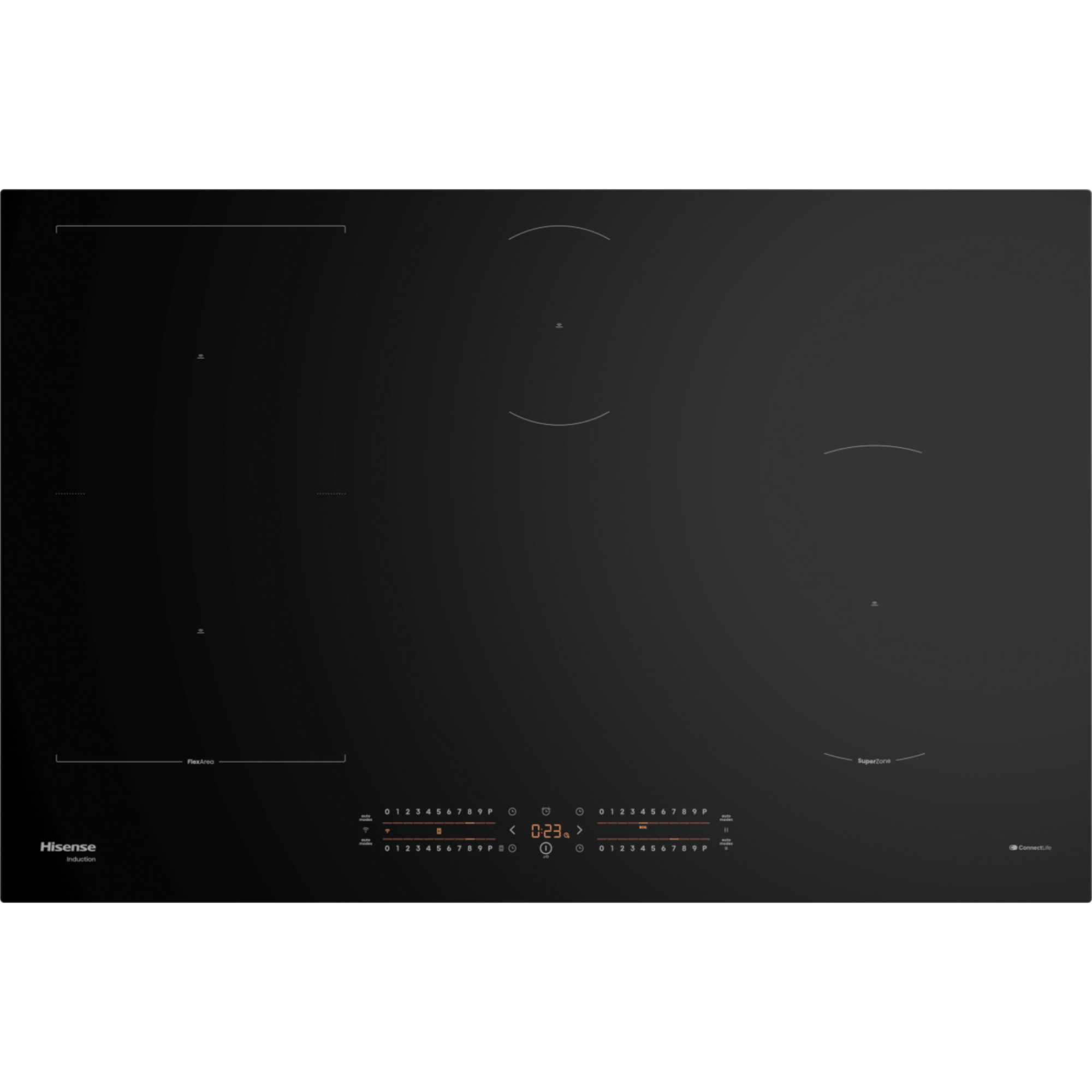 HI8432BSCWF Hi6 80cm 4 Zone Induction Hob - Black
