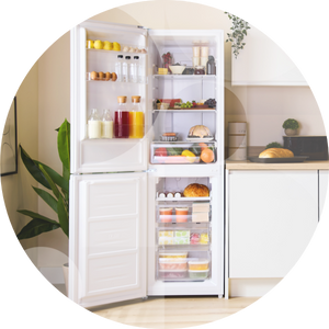 Fridge freezer door