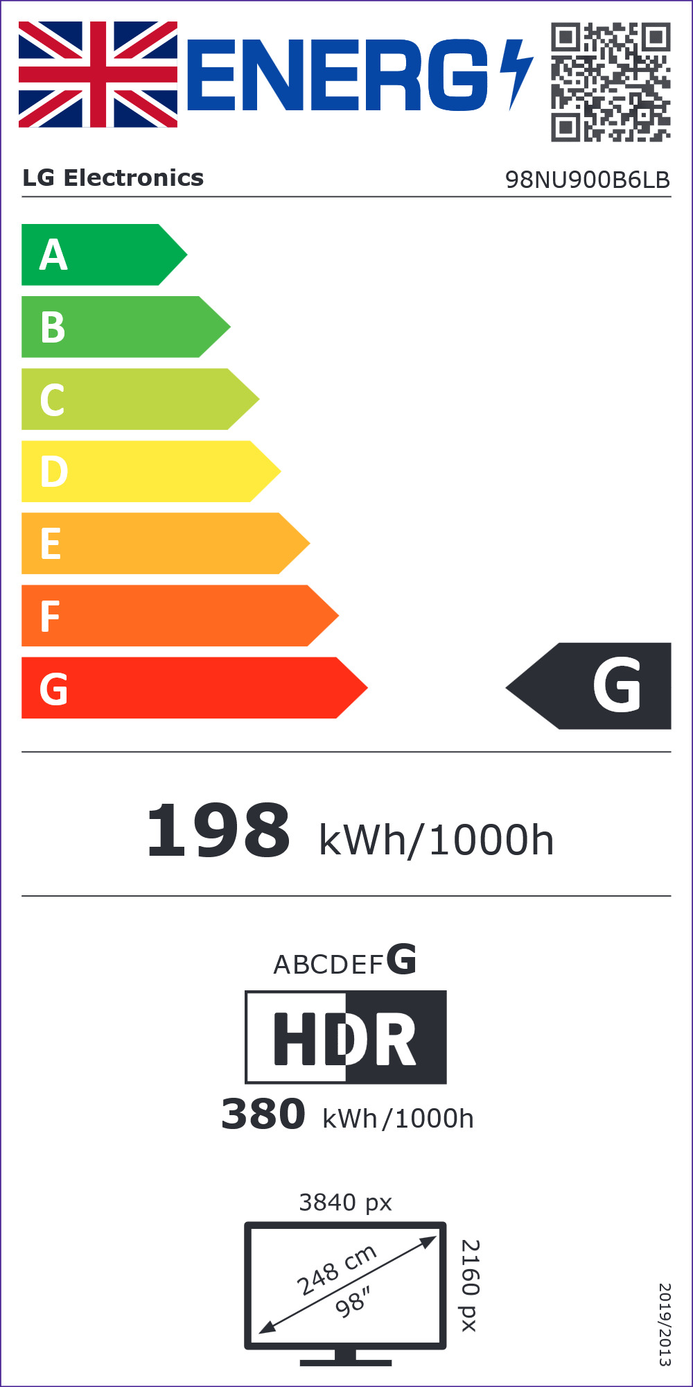 LG NU900 98" 4K Ultra HD LED HDR Smart TV
