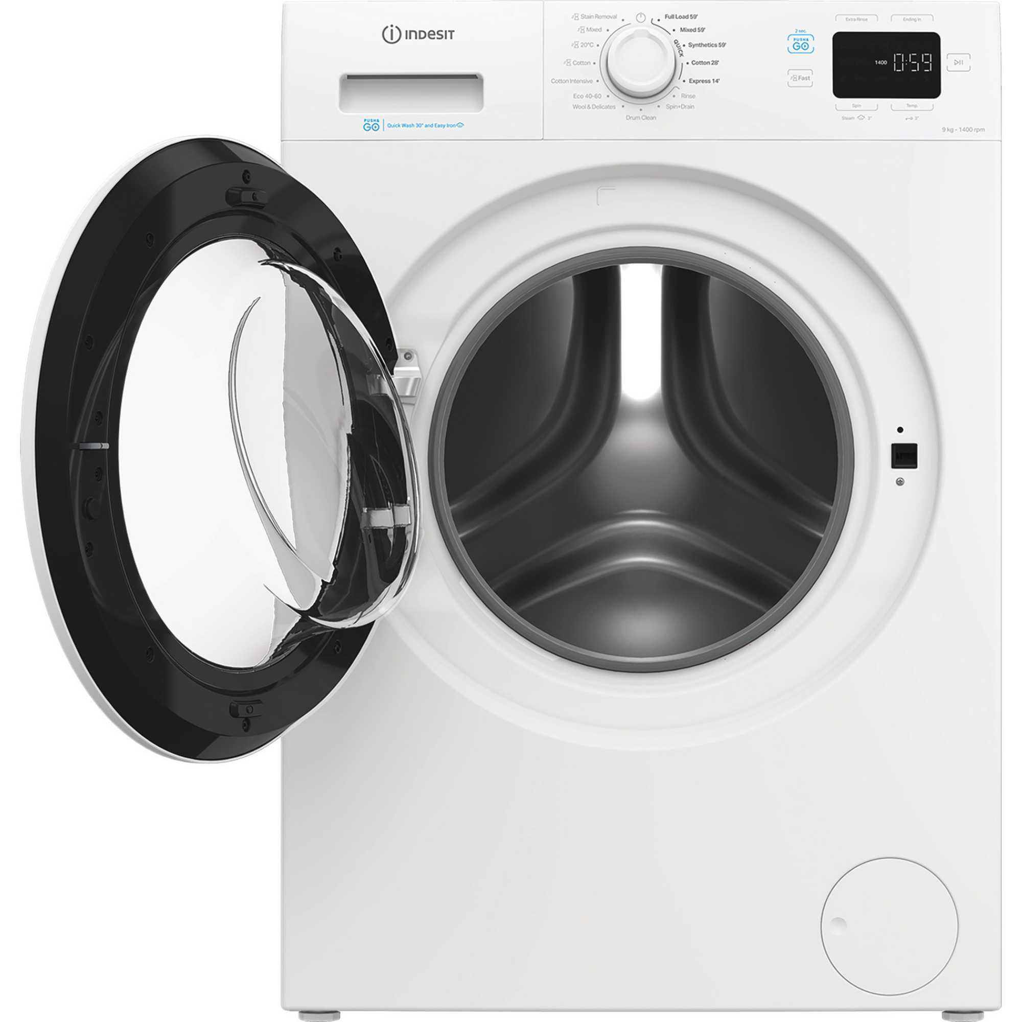 IP 946 PUSH&GO UK 9kg 1400rpm Washing Machine - White