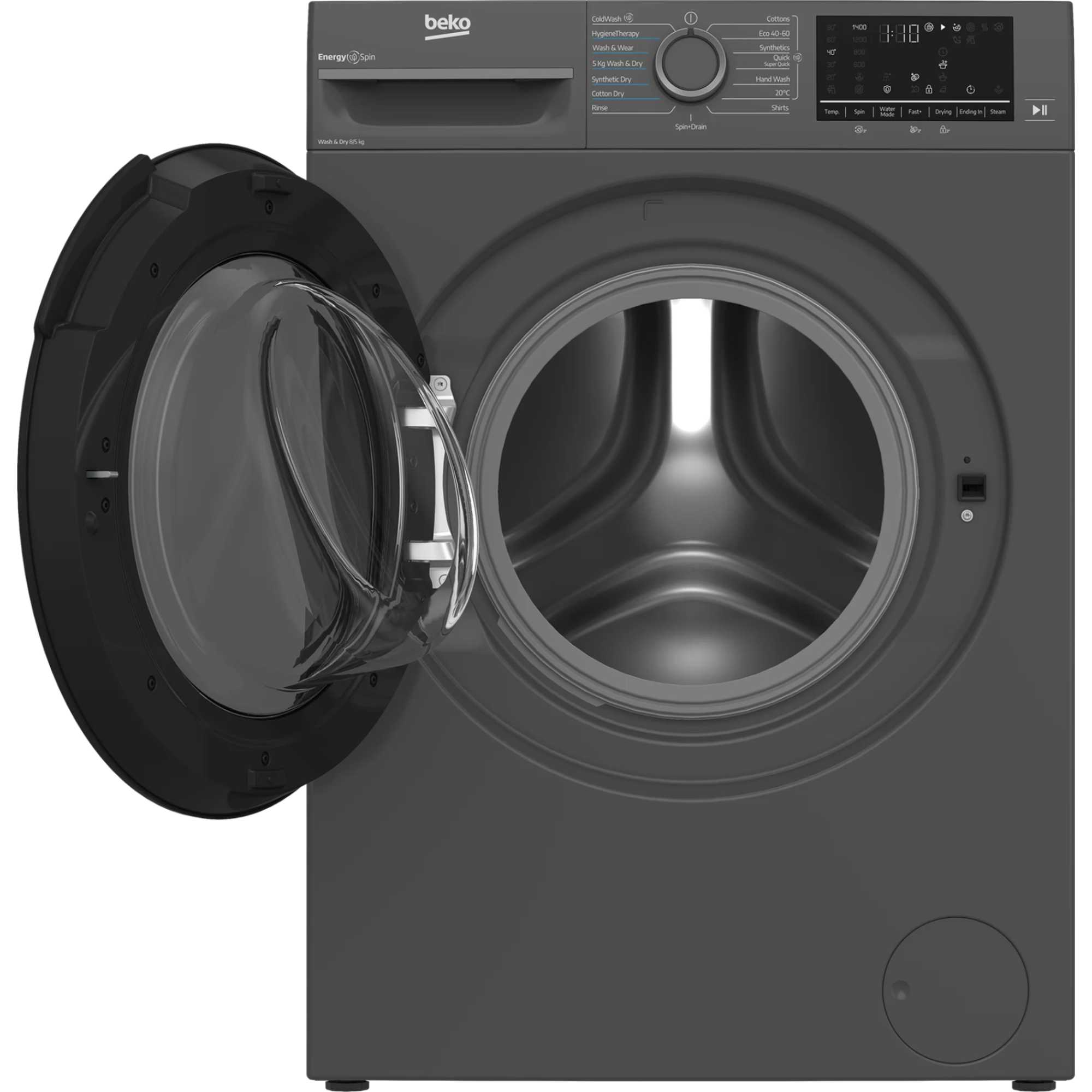 BM3DT68342B 8kg Wash 5kg Dry Washer Dryer with EnergySpin - Black