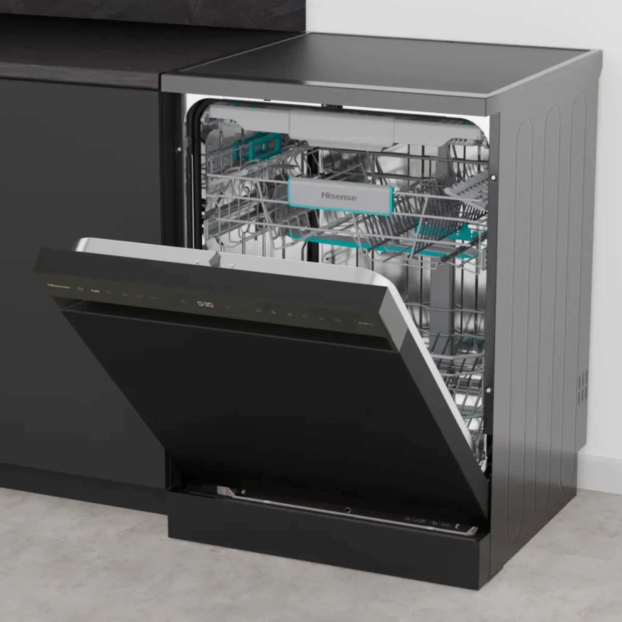 Hi6 Full-Sized Freestanding Dishwasher - HS663A90BXUK