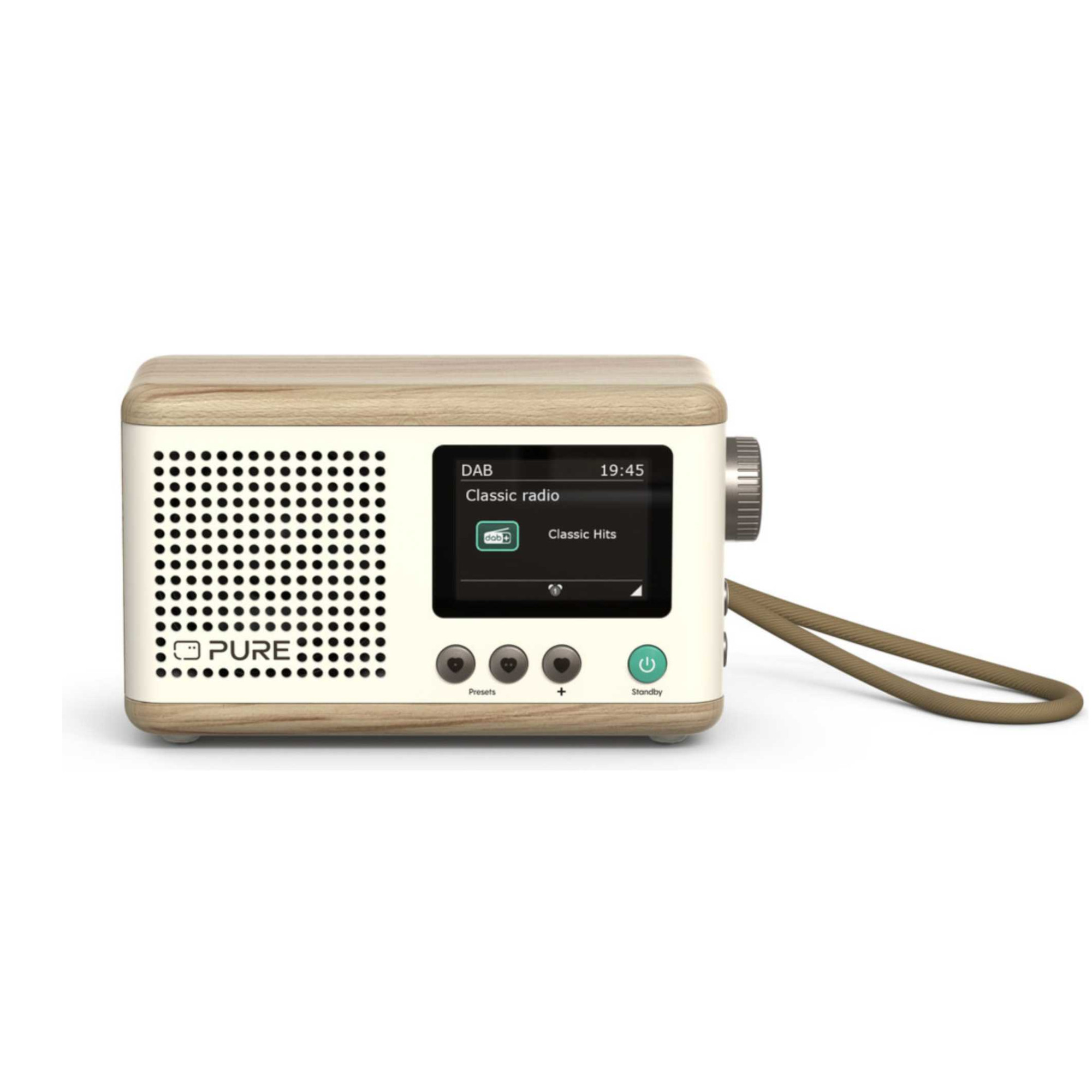 Classic Mini Portable Digital Radio - White