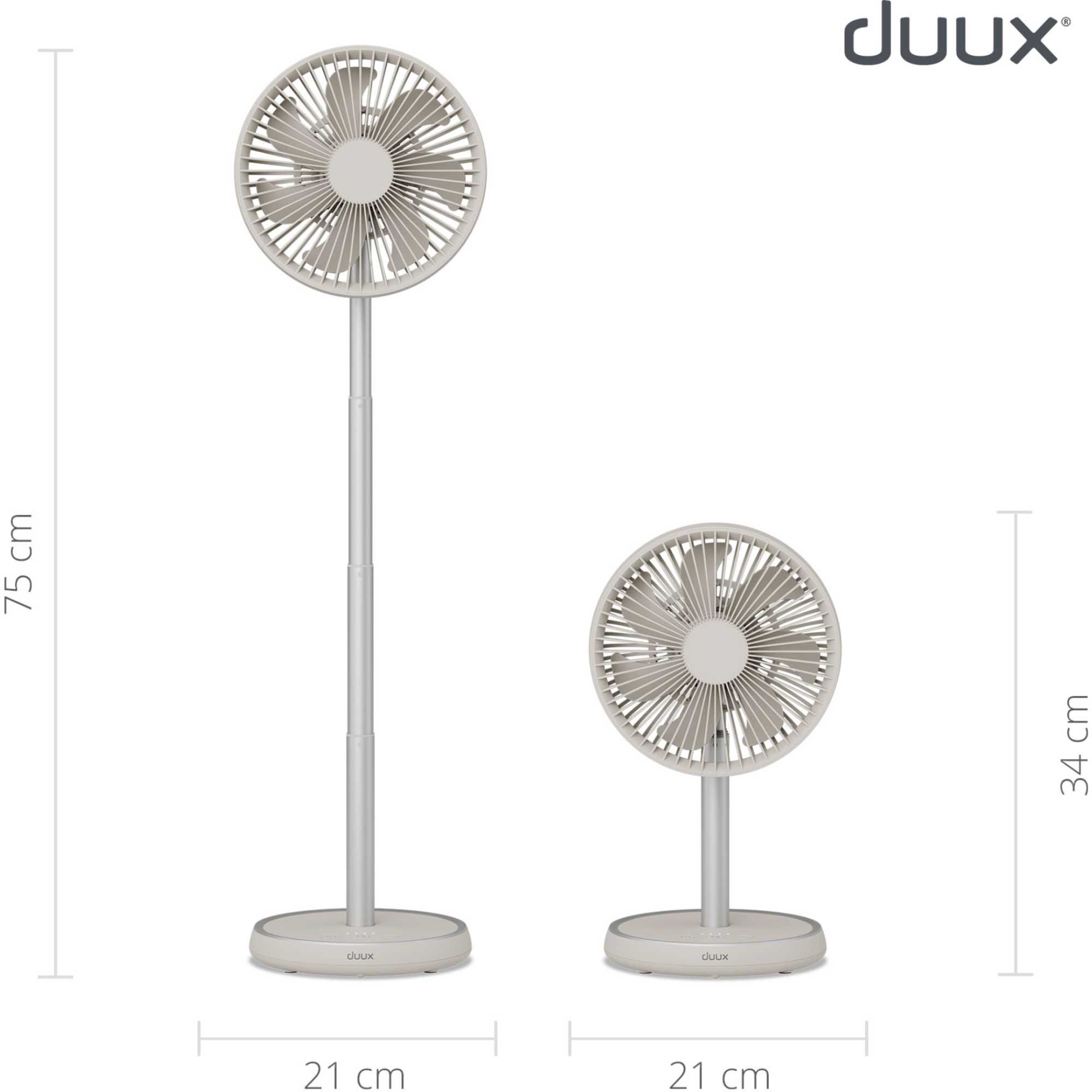 DXCF92UK Rize Cordless Fan - Stone